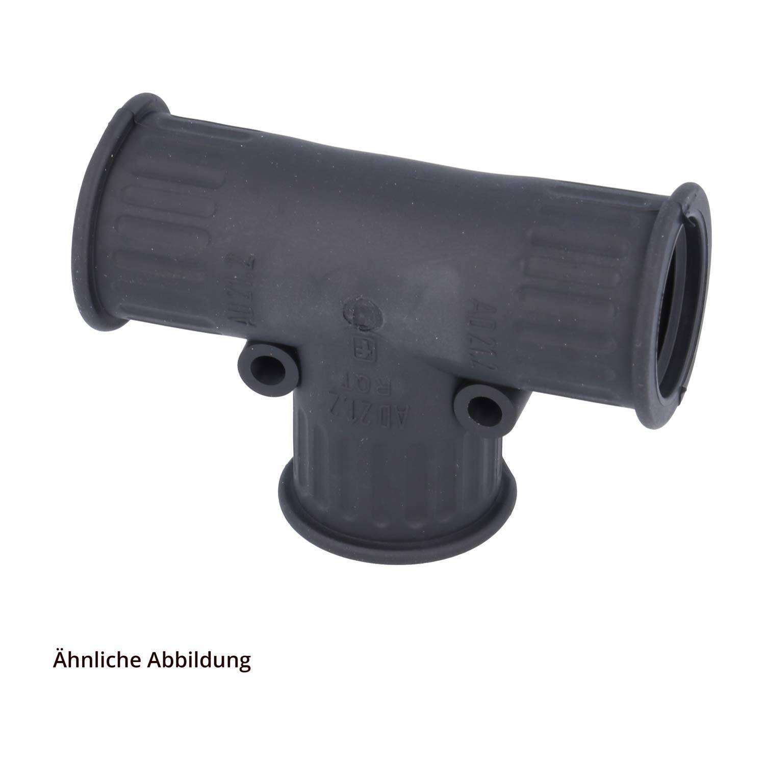 FLEXA RQT Schnellverschraubung T-Verteiler TPE für Schlauch-Außendurchmesser 1x13mm + 2x13mm Wellrohr-T-Verteiler -