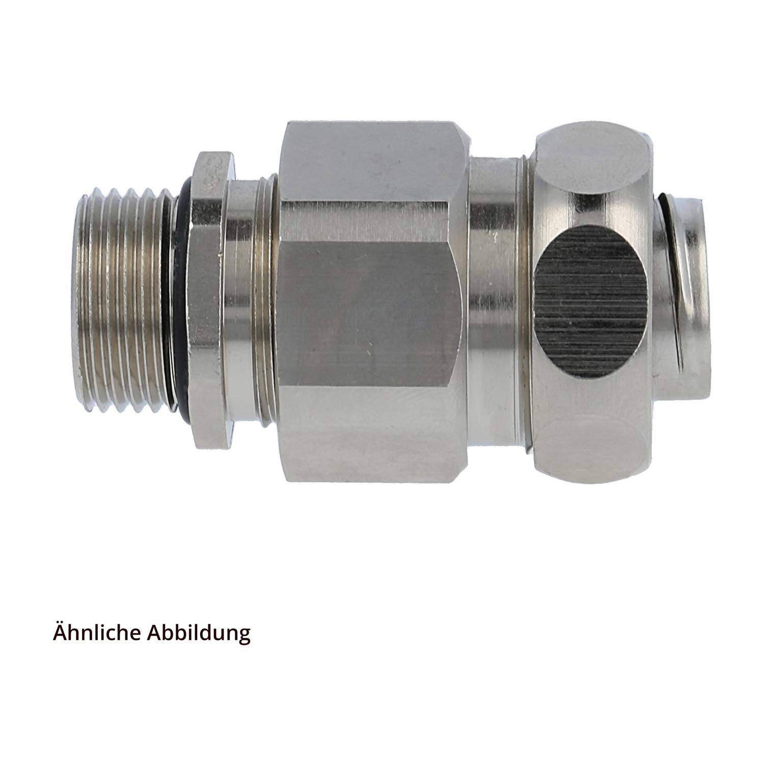 FLEXA USZ-EX-M Metallverschraubung-ATEX gerade Gewinde M32x1,5 für Schlauch-Außendurchmesser 27,0mm für