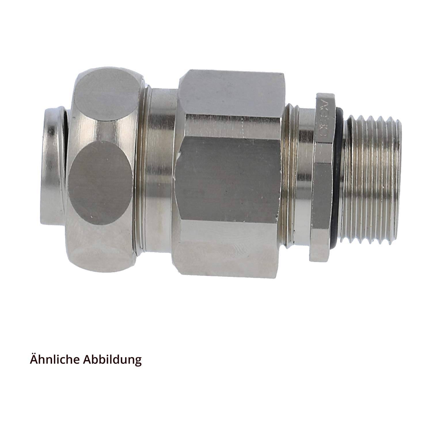 FLEXA USZ-EX-M Metallverschraubung-ATEX gerade Gewinde M32x1,5 für Schlauch-Außendurchmesser 27,0mm für