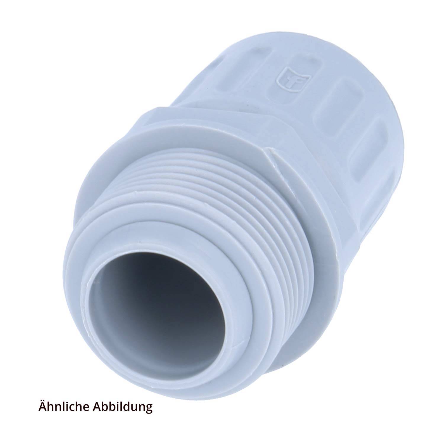 15020014063 FLEXA FLKI Kunststoffverschraubung gerade Gewinde M63x1,5 für Schlauch-Außendurchmesser 56,0mm für