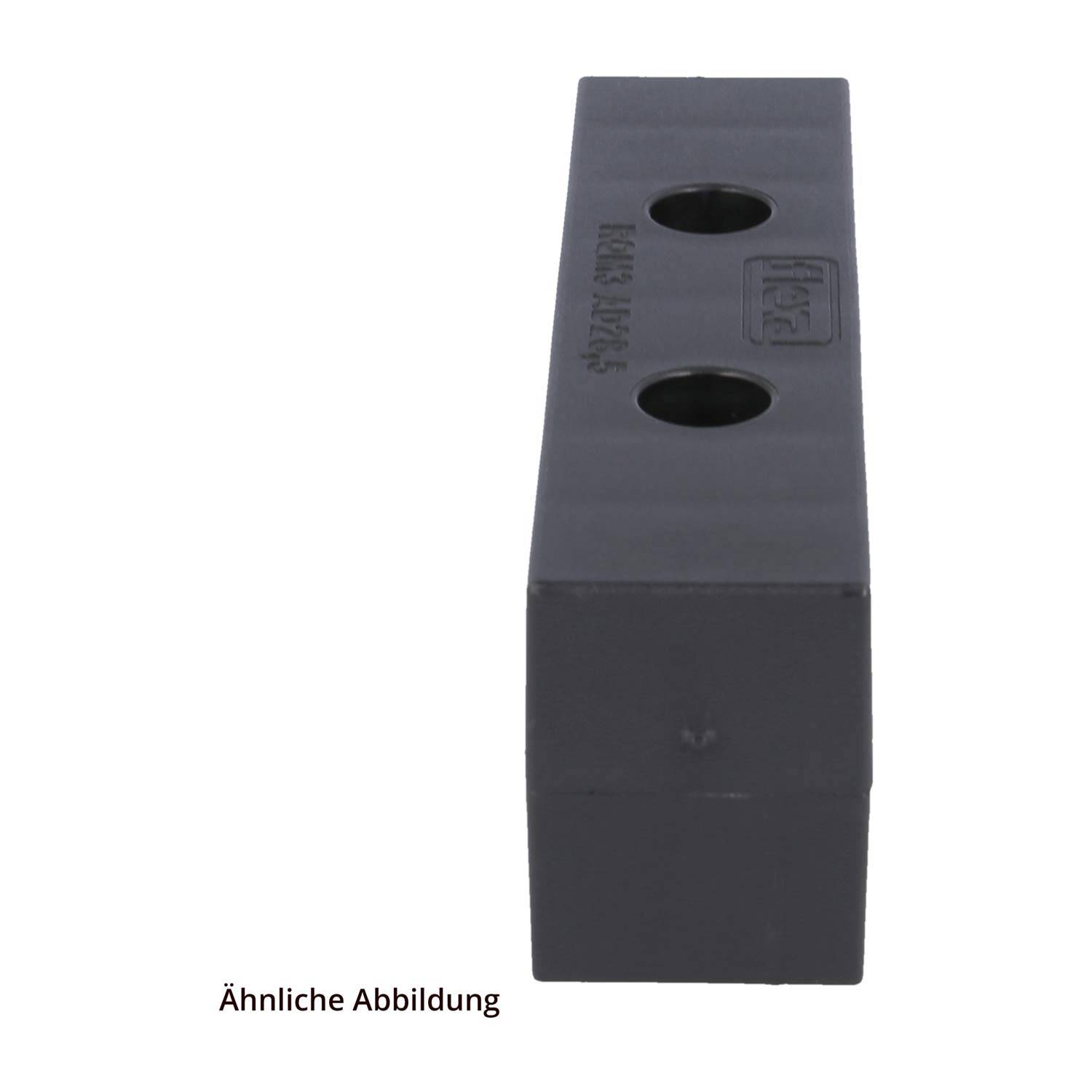 FLEXA RQM-3 Schlauchhalter massiv für Schlauch-Außendurchmesser 28,5mm für Wellschlauch AD 28.5mm - 1 Stück