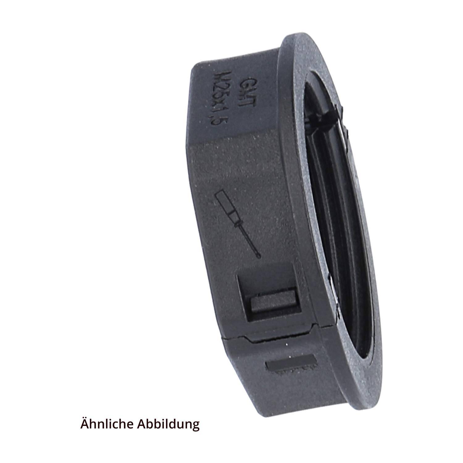 FLEXA Gegenmutter, teilbar M20x1,5 für Verschraubung M20 GMK-Duo Farbe schwarz Schutzart IP54 - 1 Stück