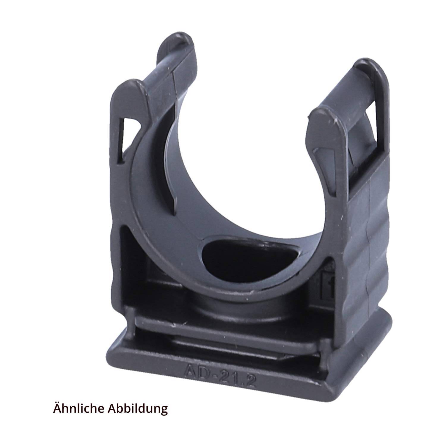 FLEXA RQH Schlauchhalter ohne Deckel für Schlauch-Außendurchmesser 34,5mm für Wellschlauch AD 34.5mm - 1Stück