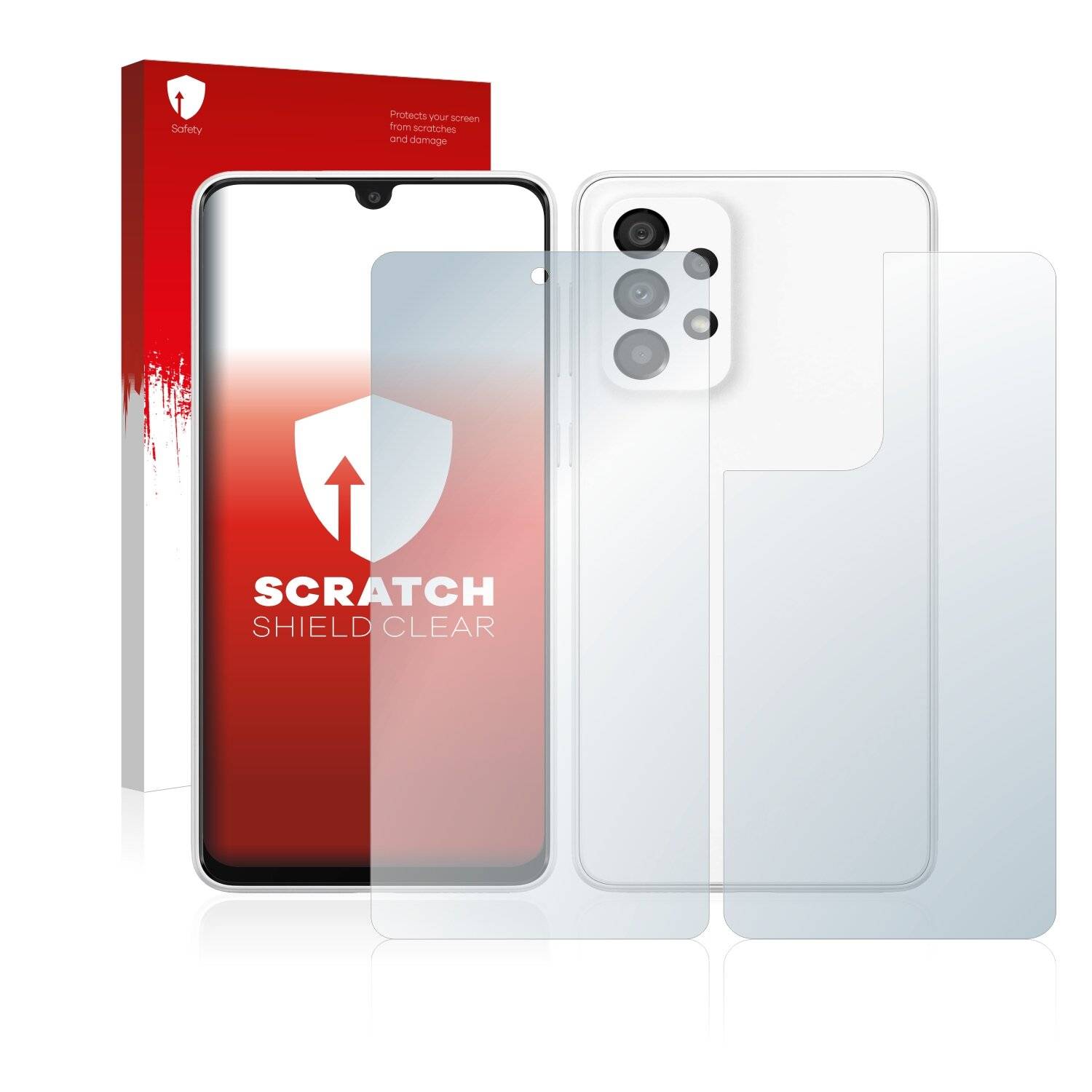 upscreen Scratch Shield Clear Premium Displayschutzfolie für Samsung Galaxy A33 5G (Vorder +
