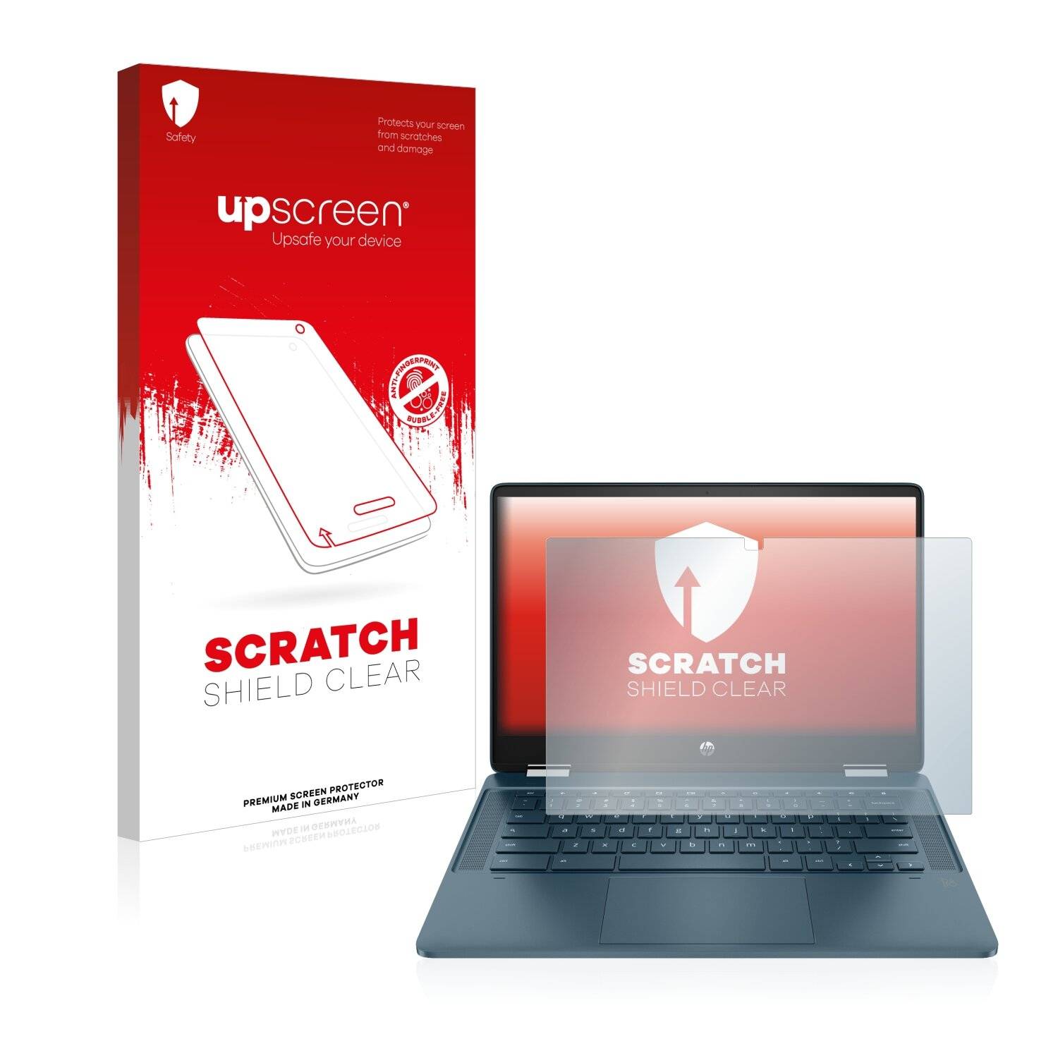 upscreen Scratch Shield Clear Premium Displayschutzfolie für HP Chromebook x360