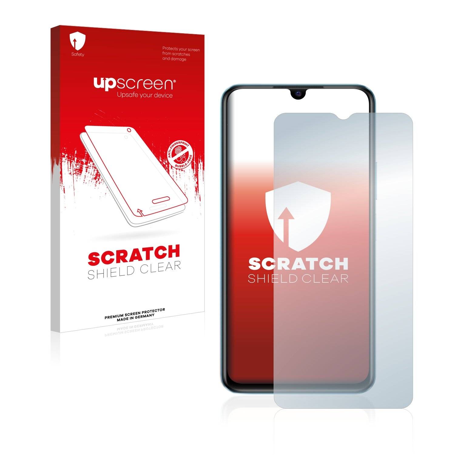 upscreen Scratch Shield Clear Premium Displayschutzfolie für Vivo T1