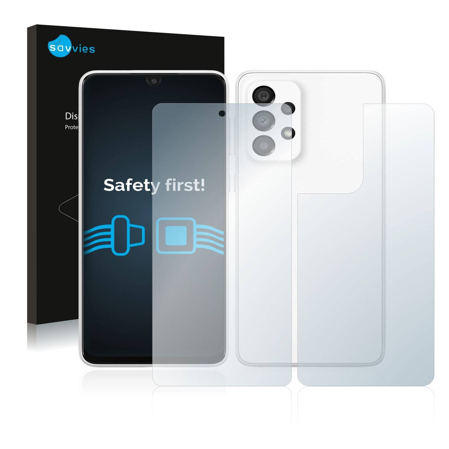 18x Savvies SU75 Displayschutzfolie für Samsung Galaxy A33 5G (Vorder +