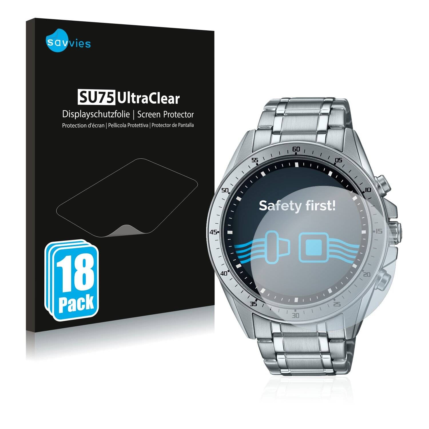 18x Savvies SU75 Displayschutzfolie für Casio