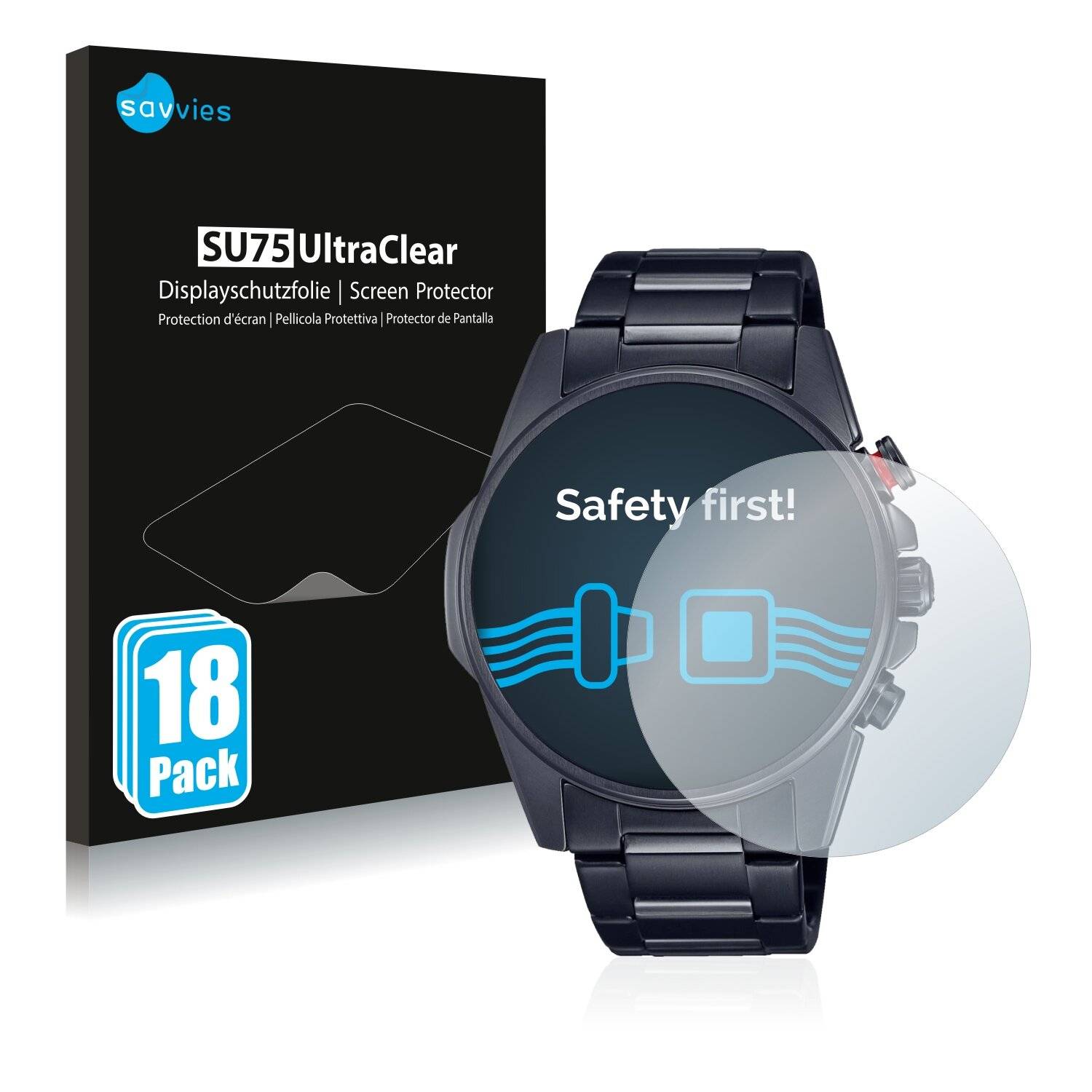 18x Savvies SU75 Displayschutzfolie für Casio