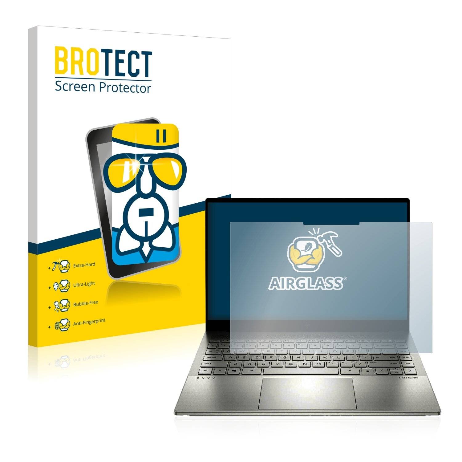 BROTECT AirGlass Schutzglas Folie für HP Envy 14-eb0505na
