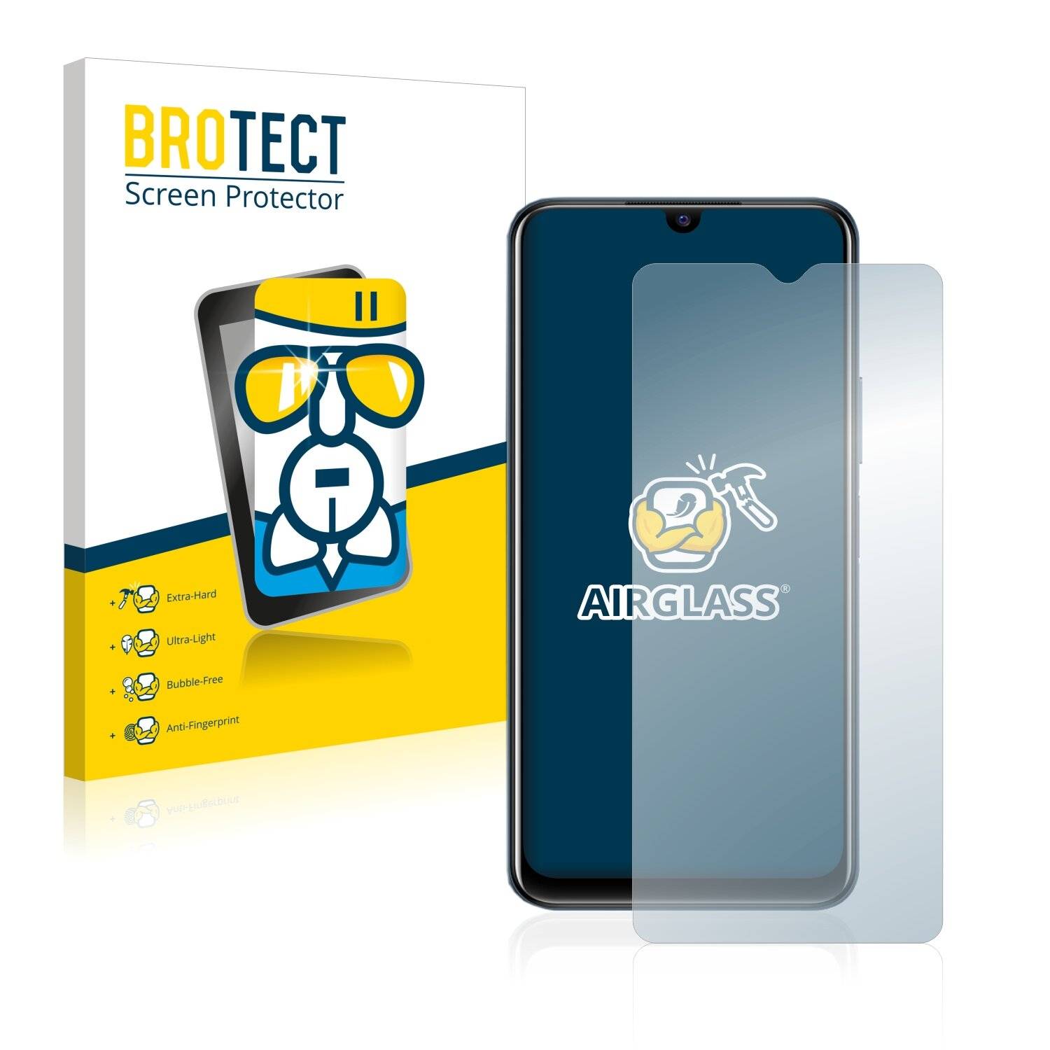 BROTECT AirGlass Schutzglas Folie für Vivo