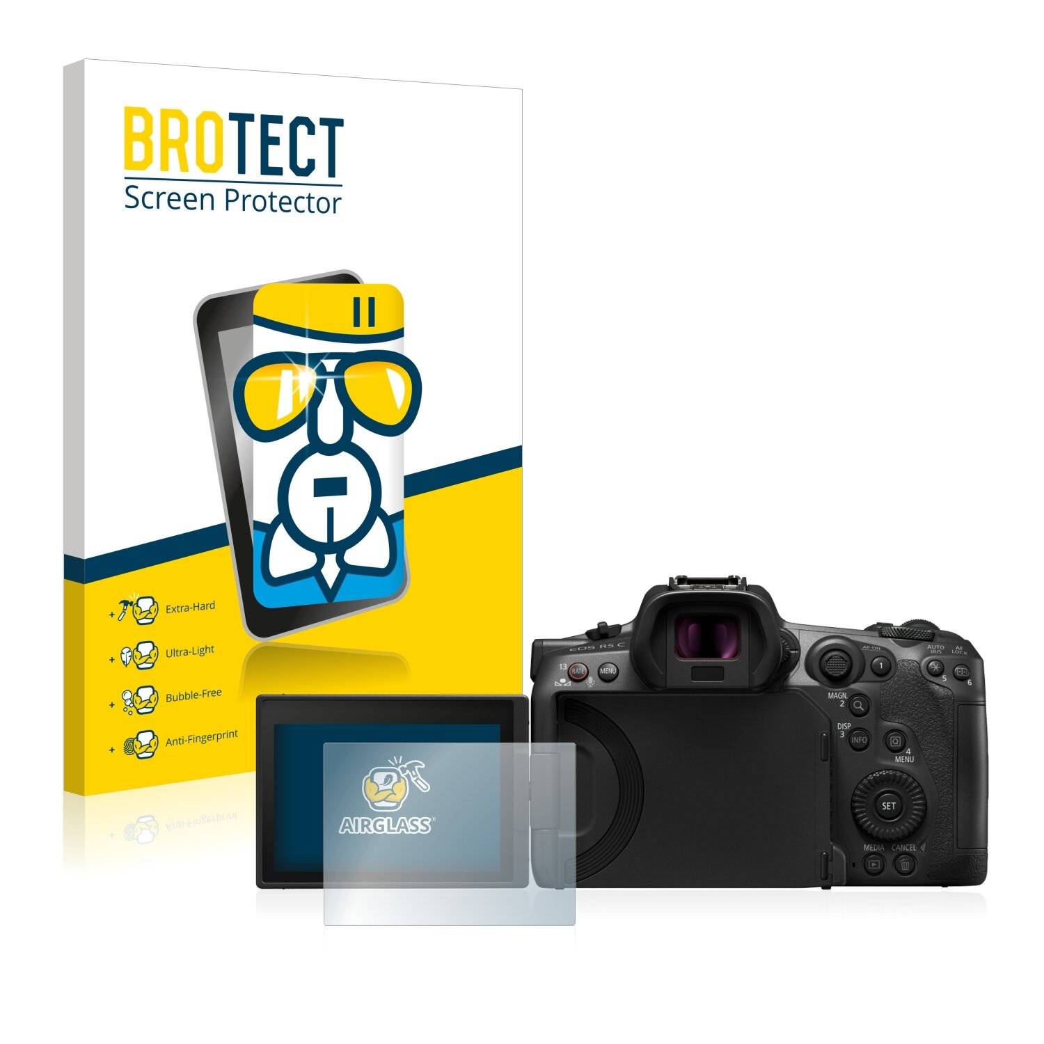 BROTECT AirGlass Schutzglas Folie für Canon EOS R5
