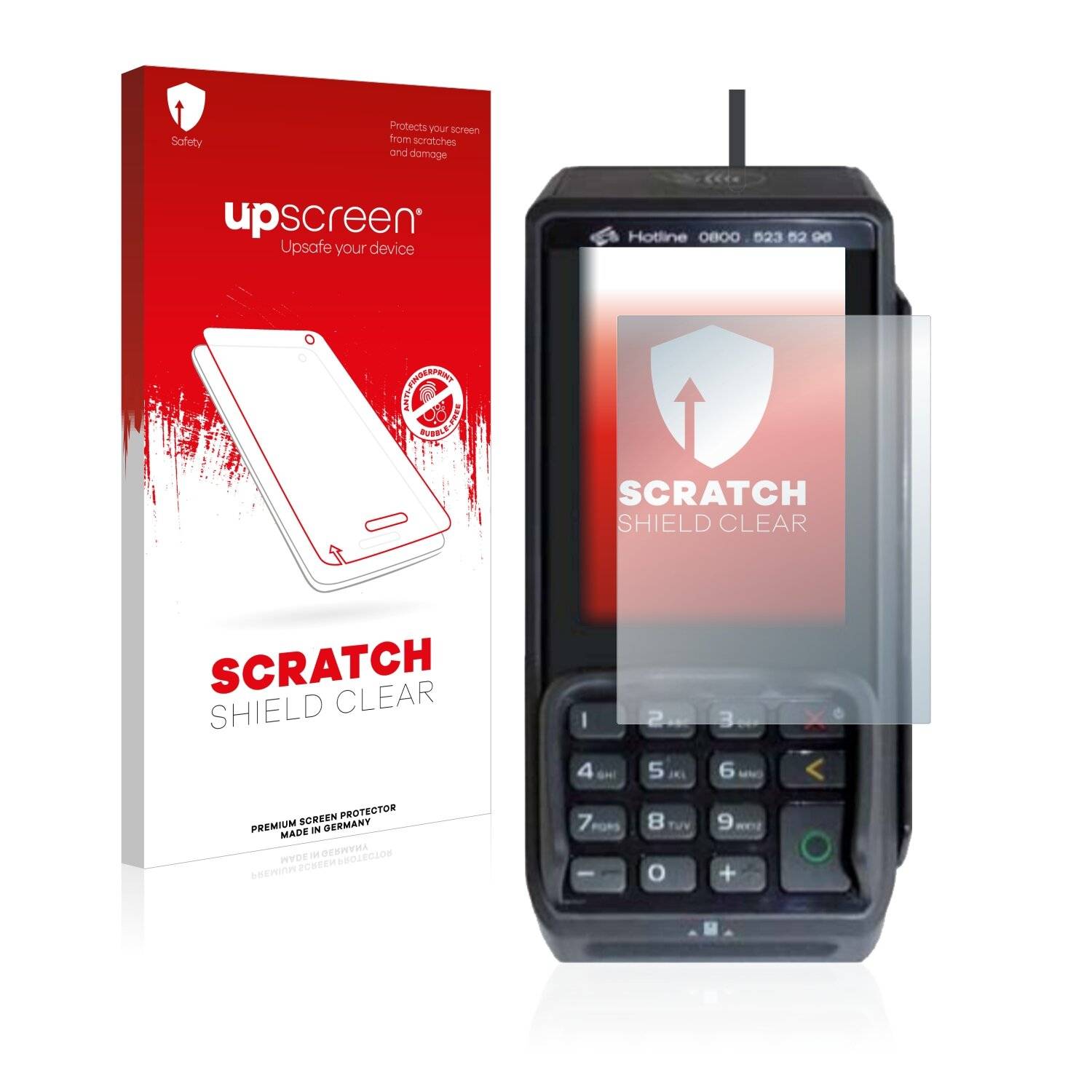 upscreen Scratch Shield Clear Premium Displayschutzfolie für Concardis Base