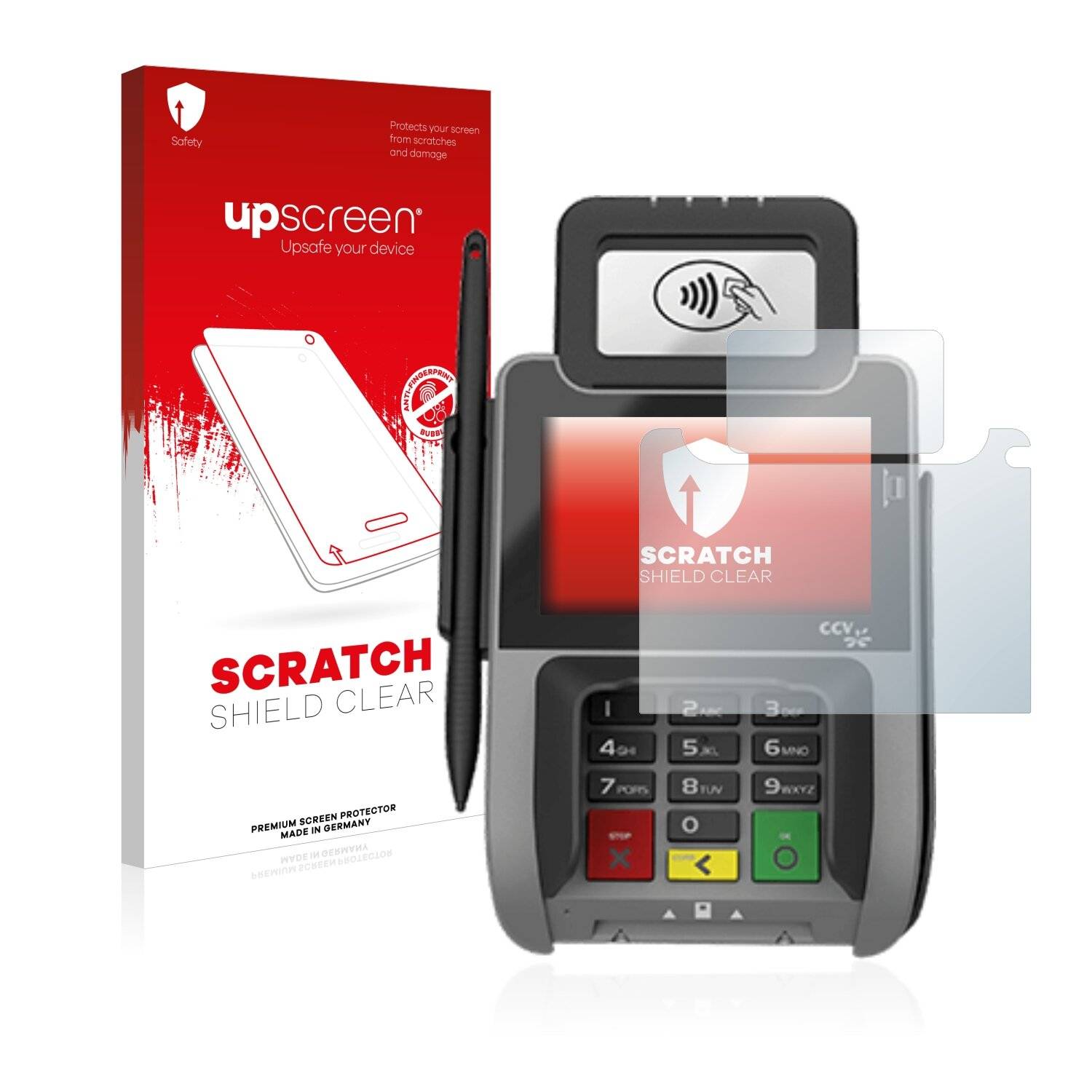 upscreen Scratch Shield Clear Premium Displayschutzfolie für Concardis Pad