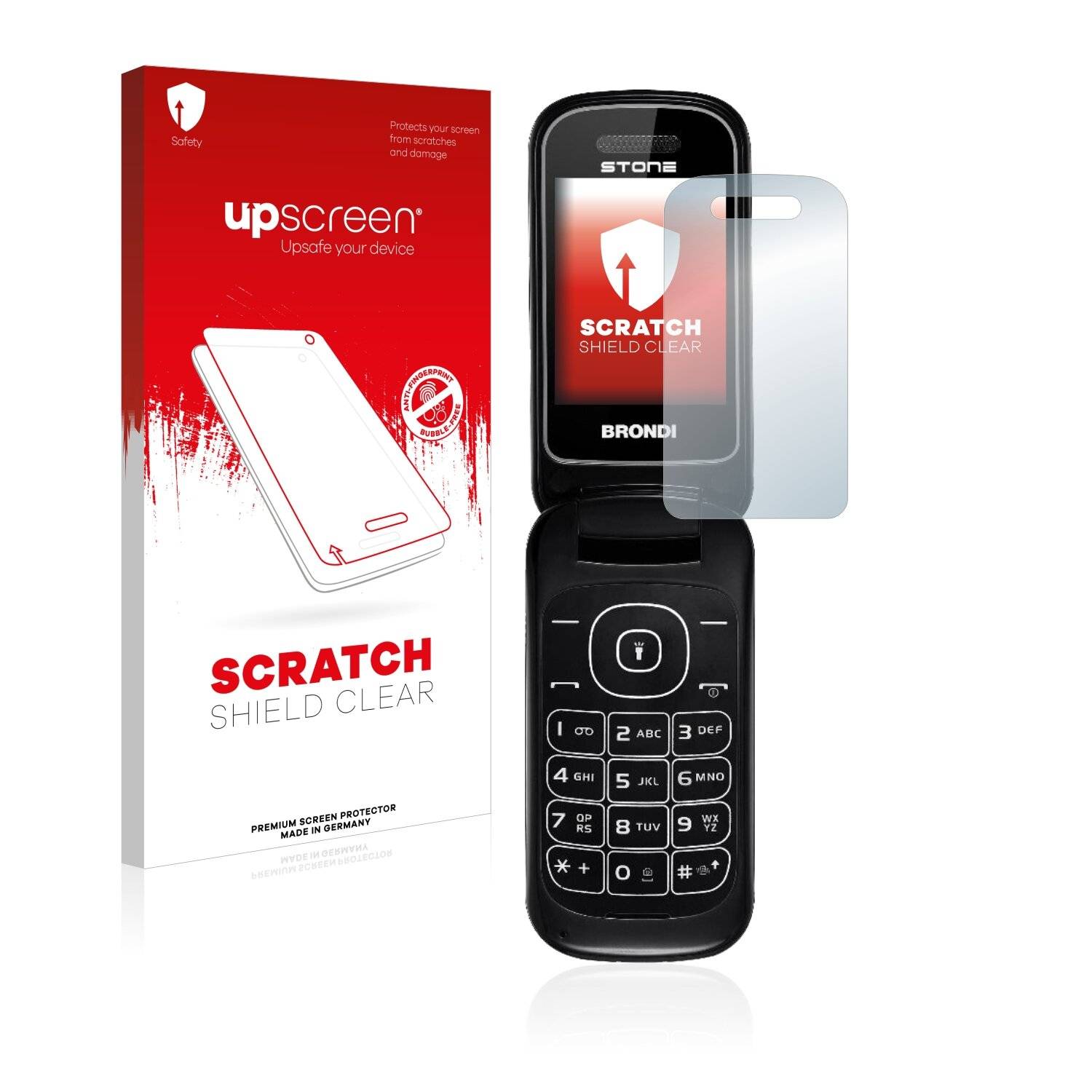 upscreen Scratch Shield Clear Premium Displayschutzfolie für Brondi