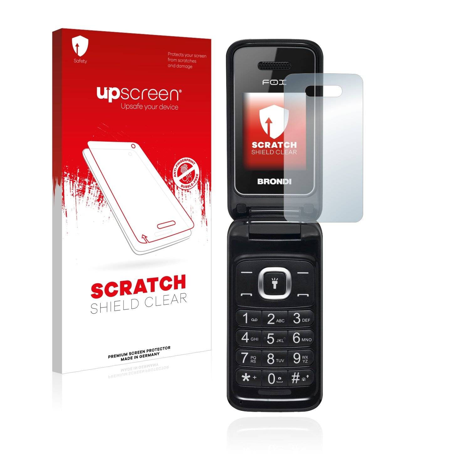 upscreen Scratch Shield Clear Premium Displayschutzfolie für Brondi