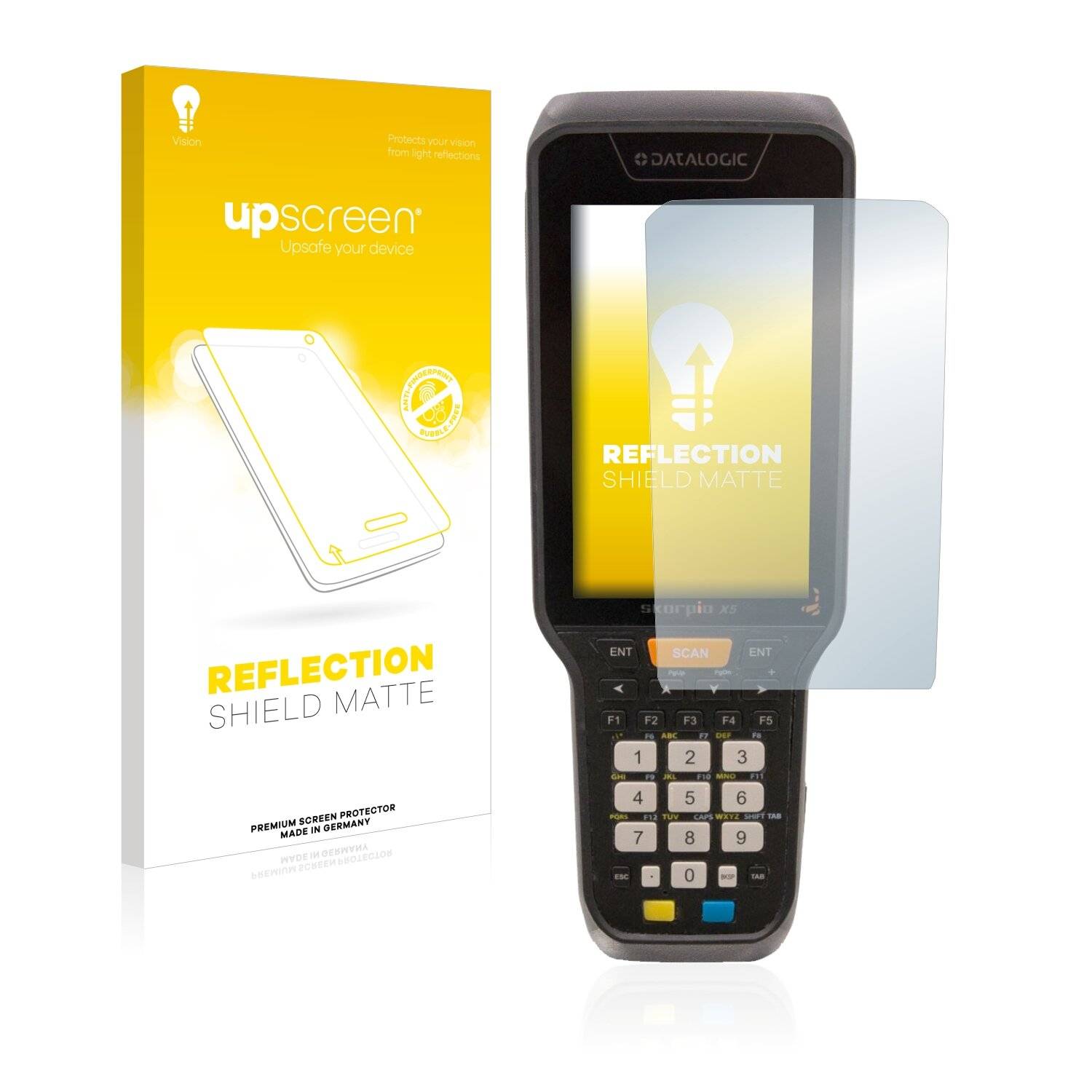 upscreen Reflection Shield Matte Premium Displayschutzfolie für Datalogic Skorpio
