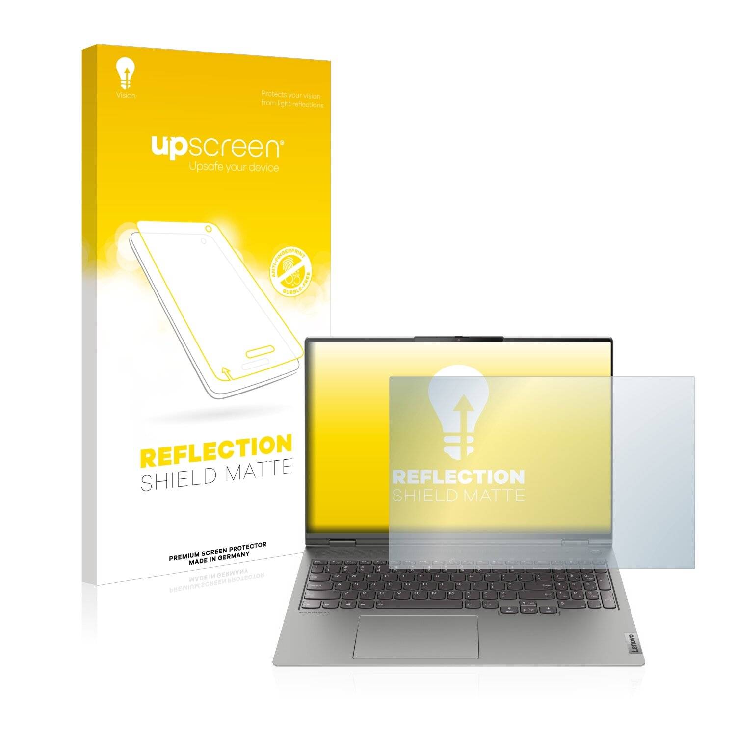 upscreen Reflection Shield Matte Premium Displayschutzfolie für Lenovo ThinkBook 16p Gen