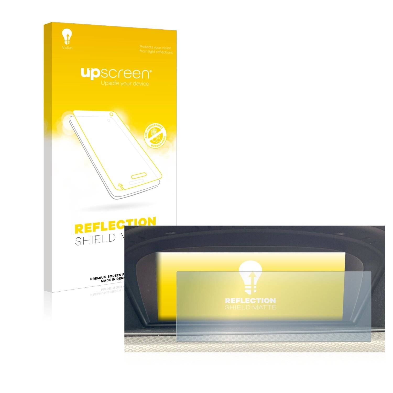 upscreen Reflection Shield Matte Premium Displayschutzfolie für BMW 3 E92 Professional