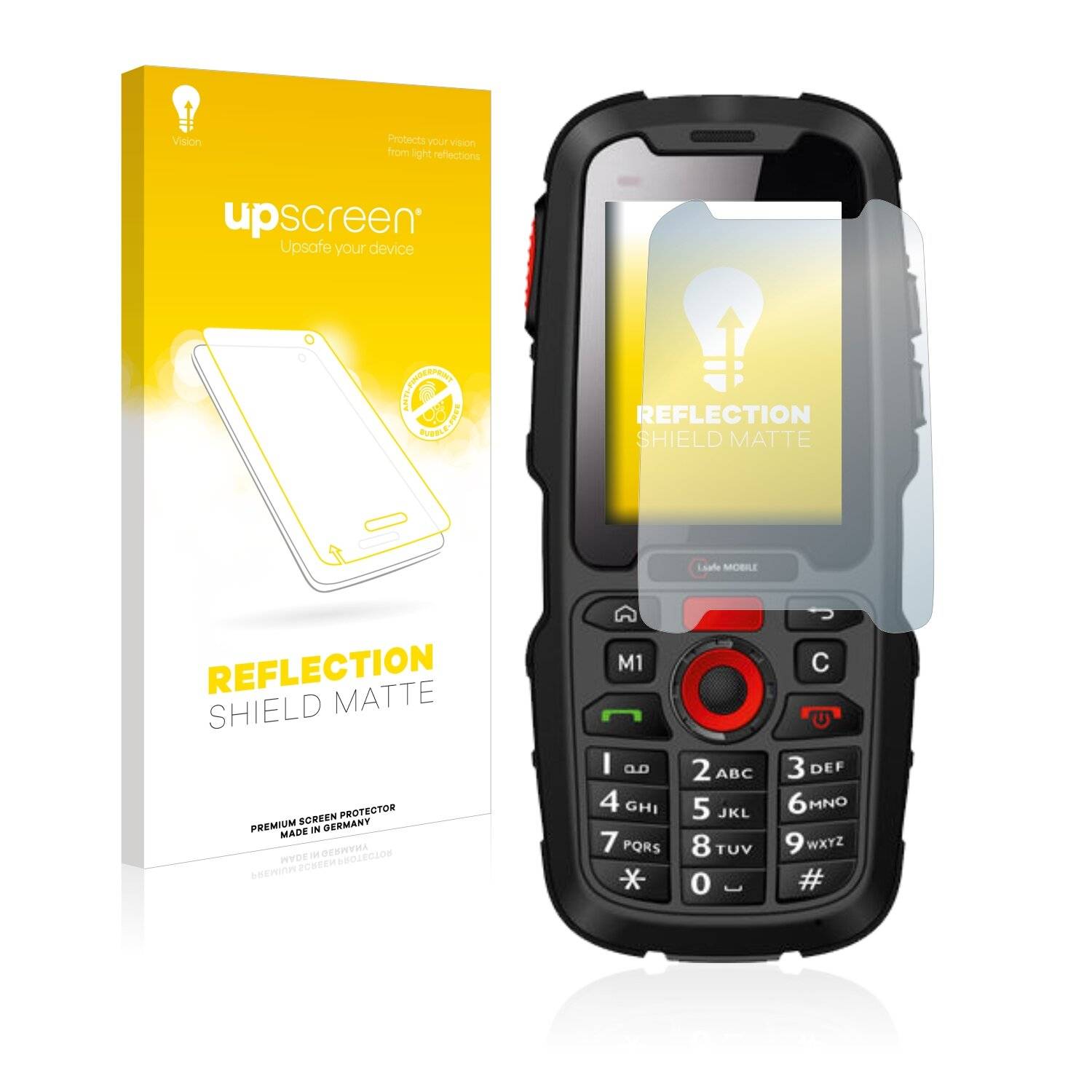 upscreen Reflection Shield Matte Premium Displayschutzfolie für i.safe