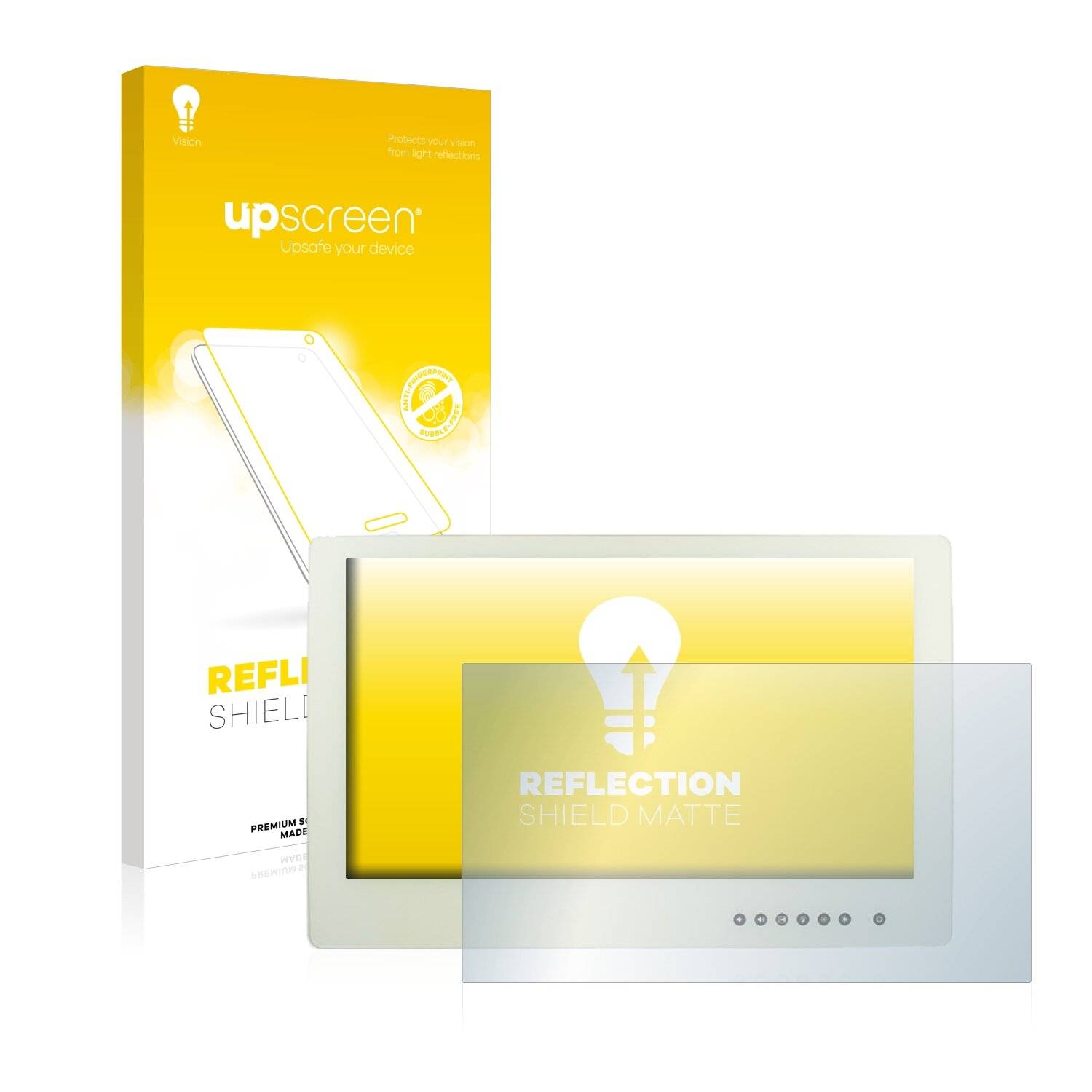 upscreen Reflection Shield Matte Premium Displayschutzfolie für iBase Medical Panel PC