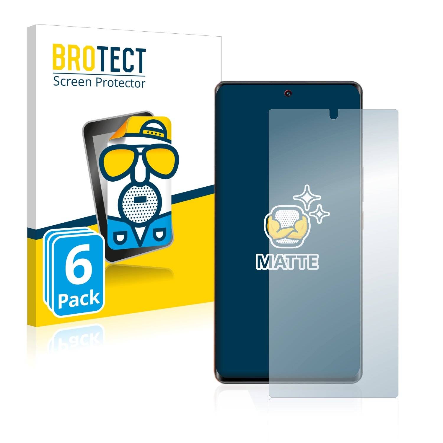 6x BROTECT Matte Displayschutzfolie für Vivo iQOO 9 Pro - Entspiegelt,