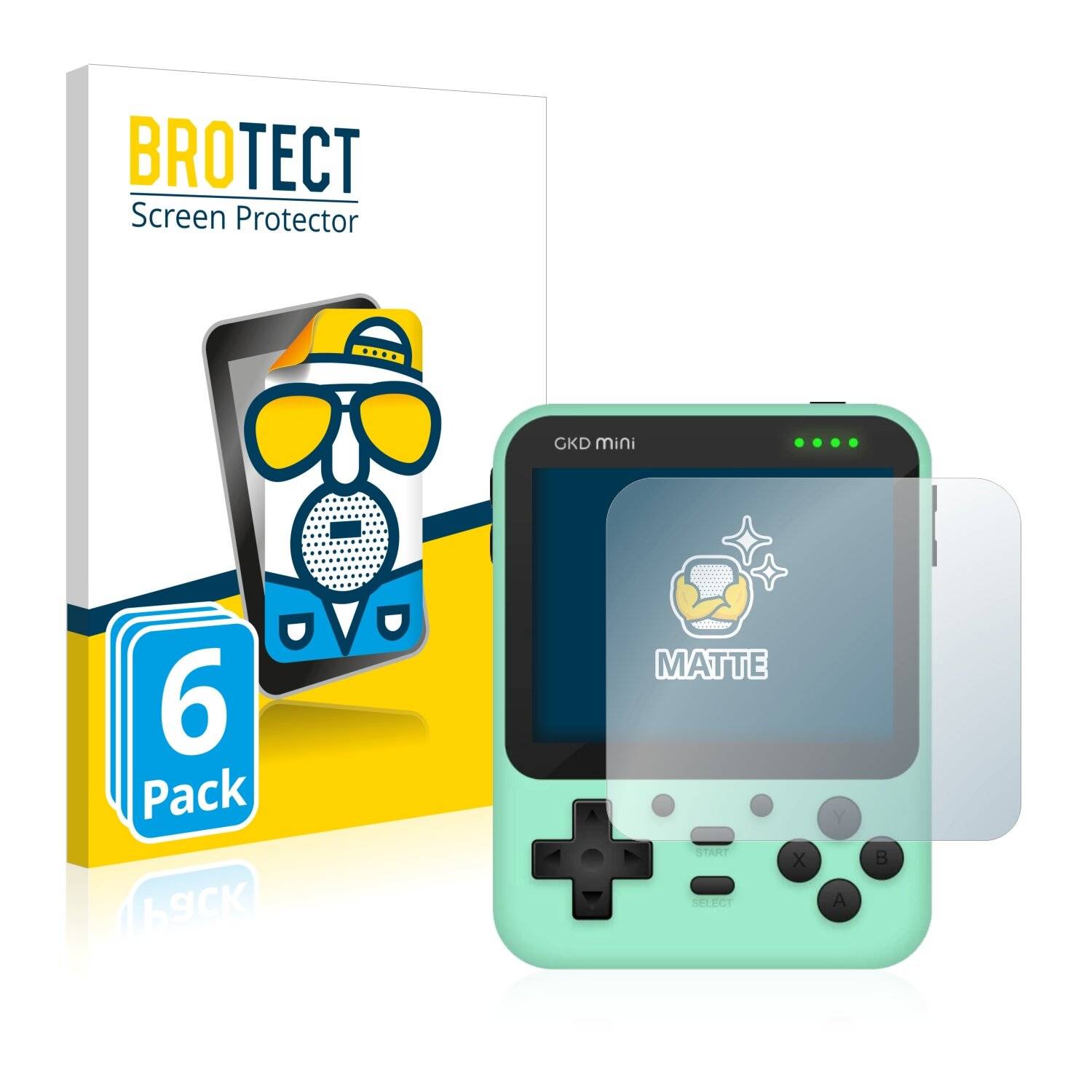 6x BROTECT Matte Displayschutzfolie für Powkiddy GKD Mini - Entspiegelt,