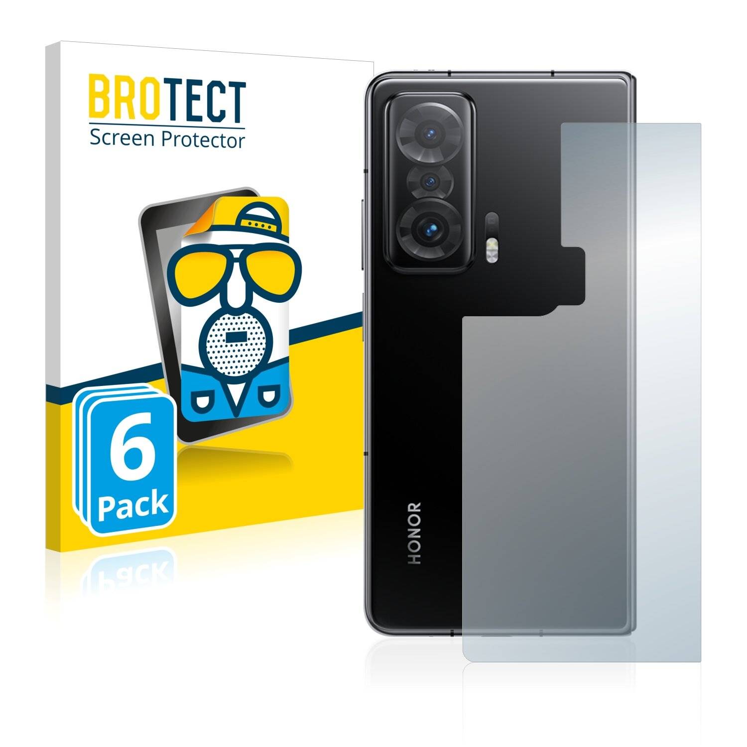 6x BROTECT Matte Displayschutzfolie für Honor Magic V (Rückseite) - Entspiegelt,