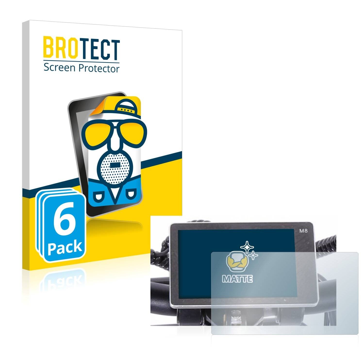 6x BROTECT Matte Displayschutzfolie für Cmacewheel Y20 - Entspiegelt,