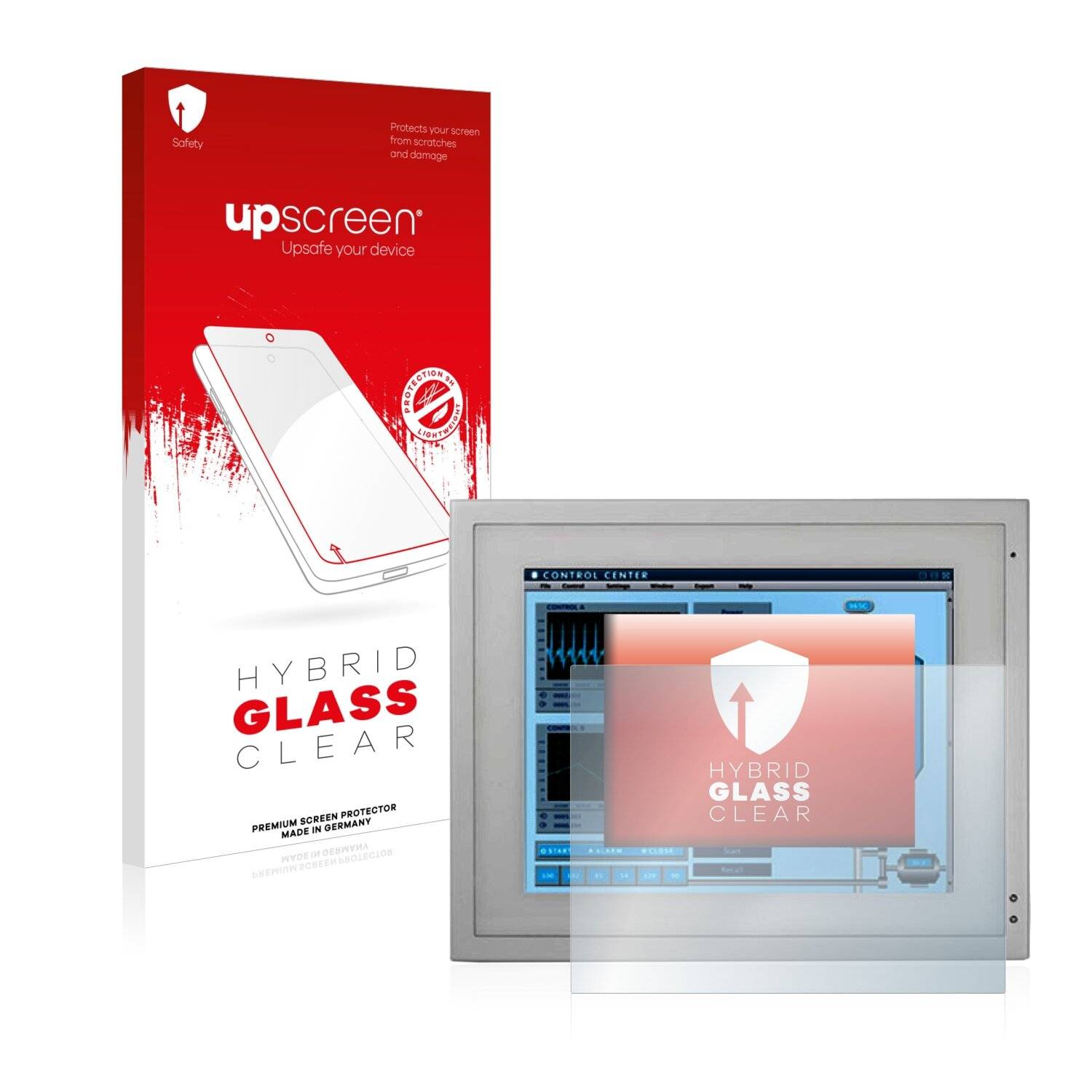 upscreen Hybrid Glass Clear Premium Schutzglas Folie für Wincomm Hygrolion 56 Outdoor