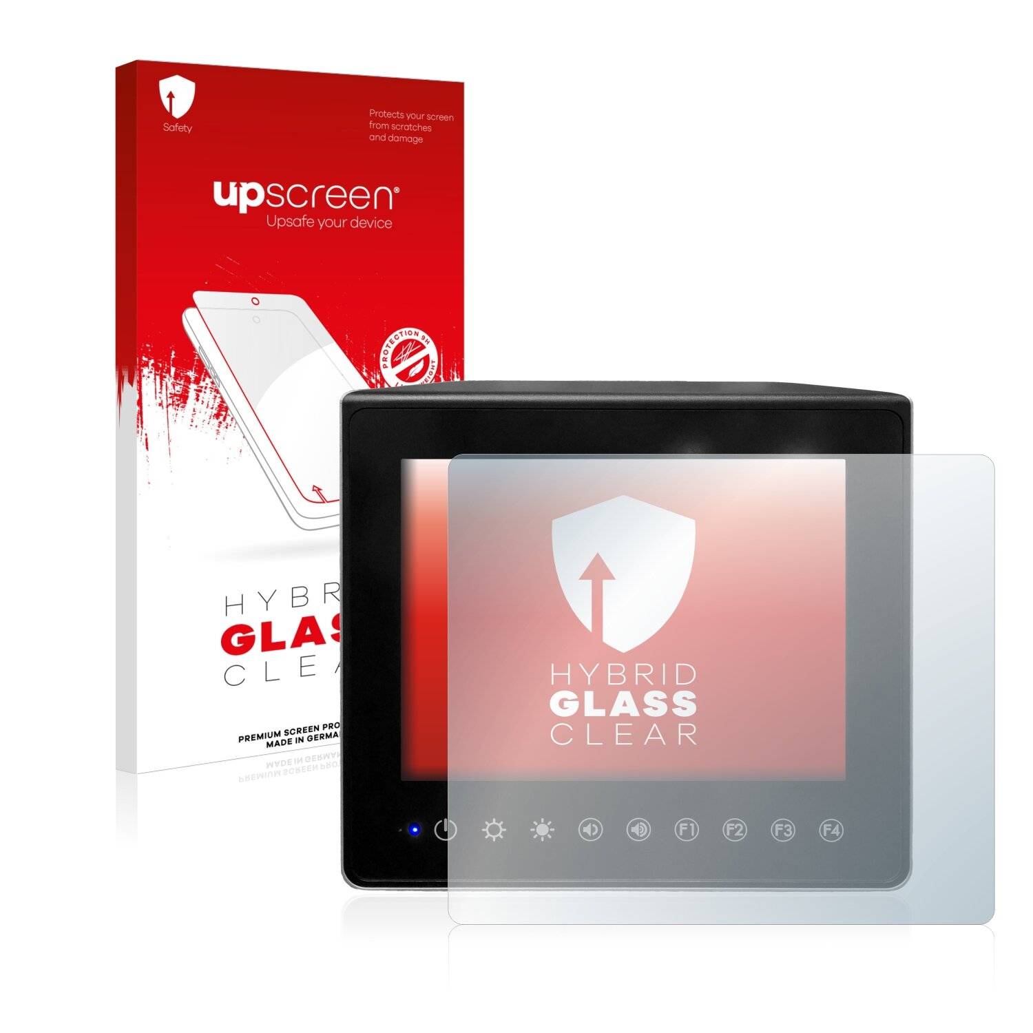 upscreen Hybrid Glass Clear Premium Schutzglas Folie für Senor Hygrolion SRiV12