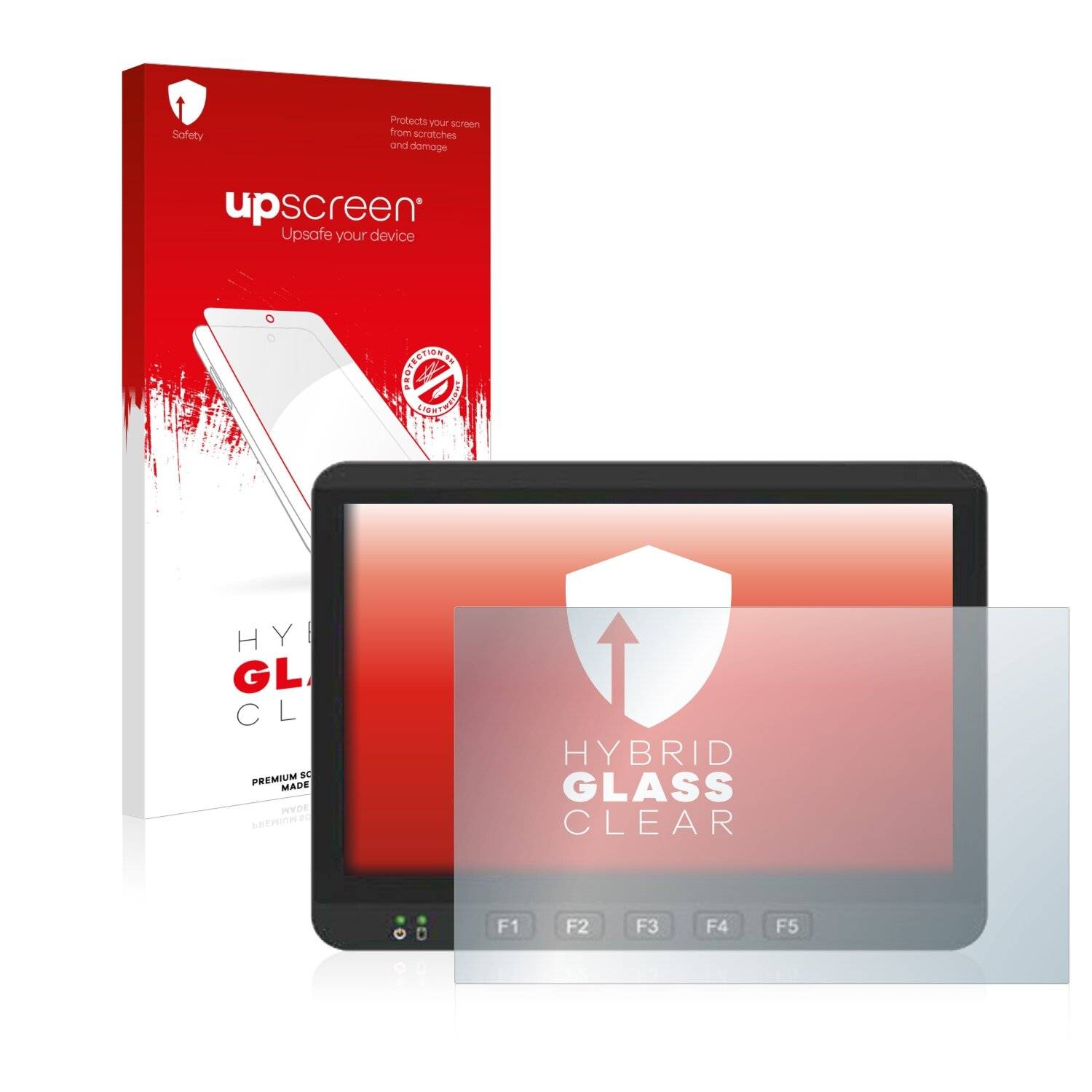 upscreen Hybrid Glass Clear Premium Schutzglas Folie für Winmate Hygrolion 791