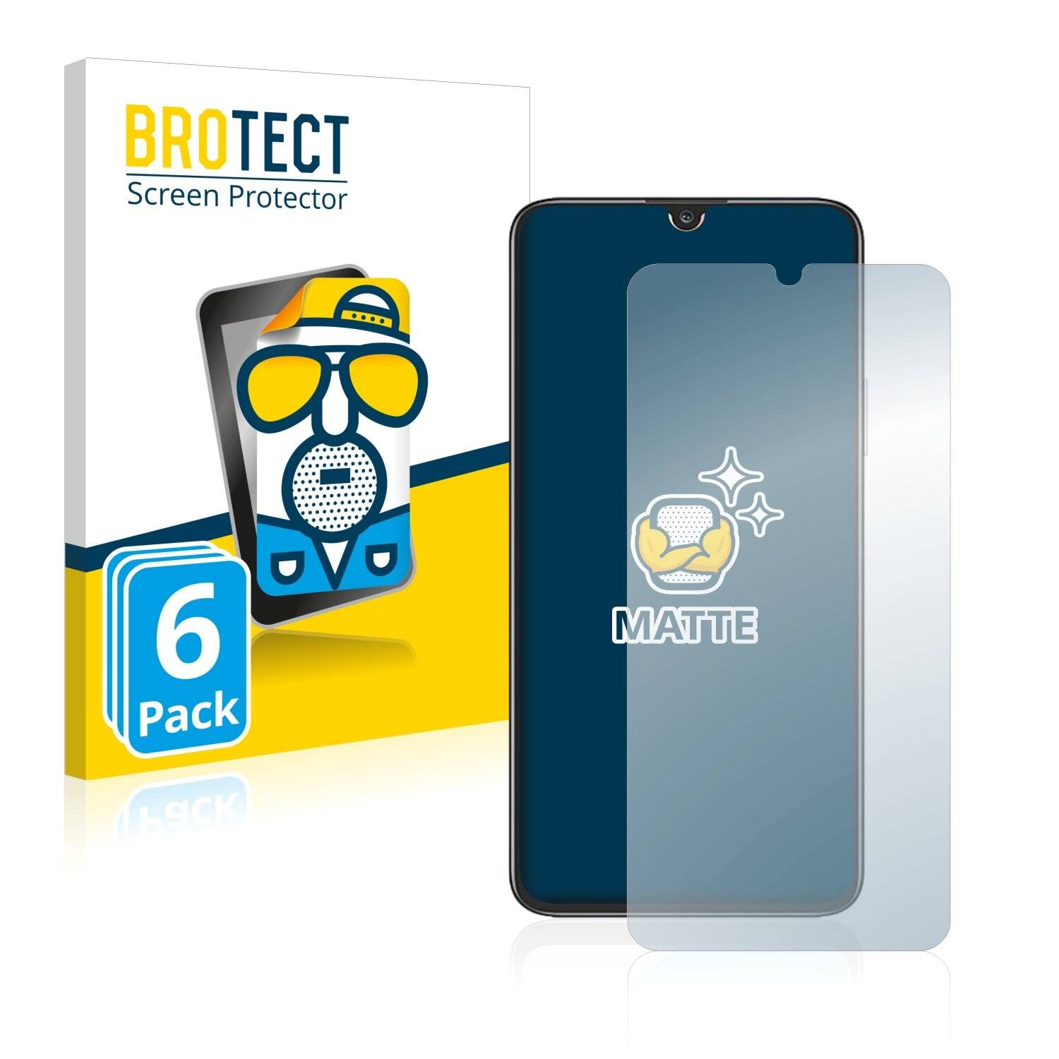 6x BROTECT Matte Displayschutzfolie für Honor Play 30 Plus - Entspiegelt,