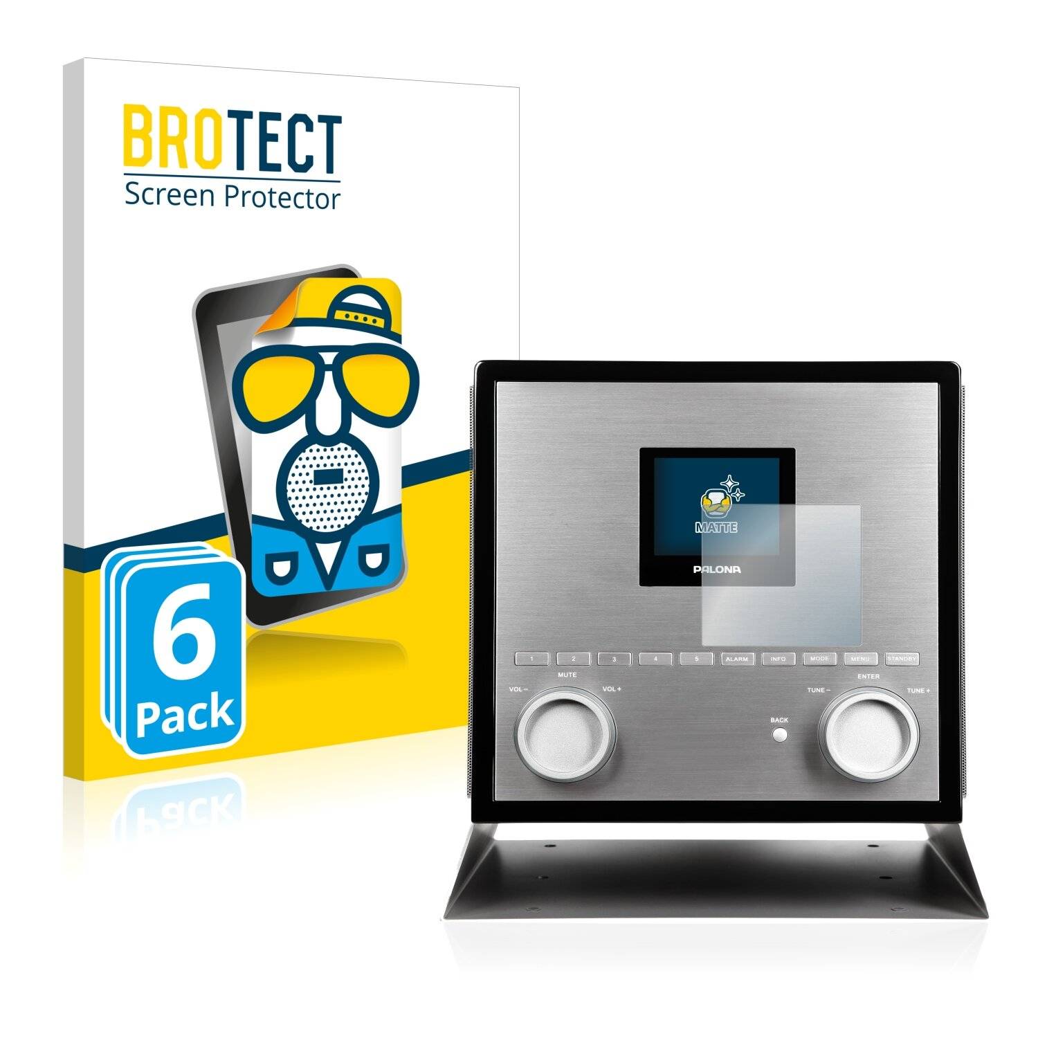 6x BROTECT Matte Displayschutzfolie für Palona Quubi - Entspiegelt,