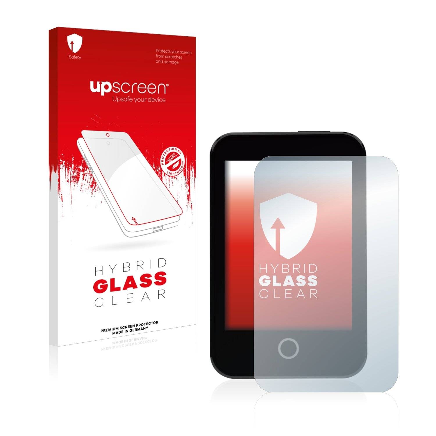 upscreen Hybrid Glass Clear Premium Schutzglas Folie für Medtrum A7+