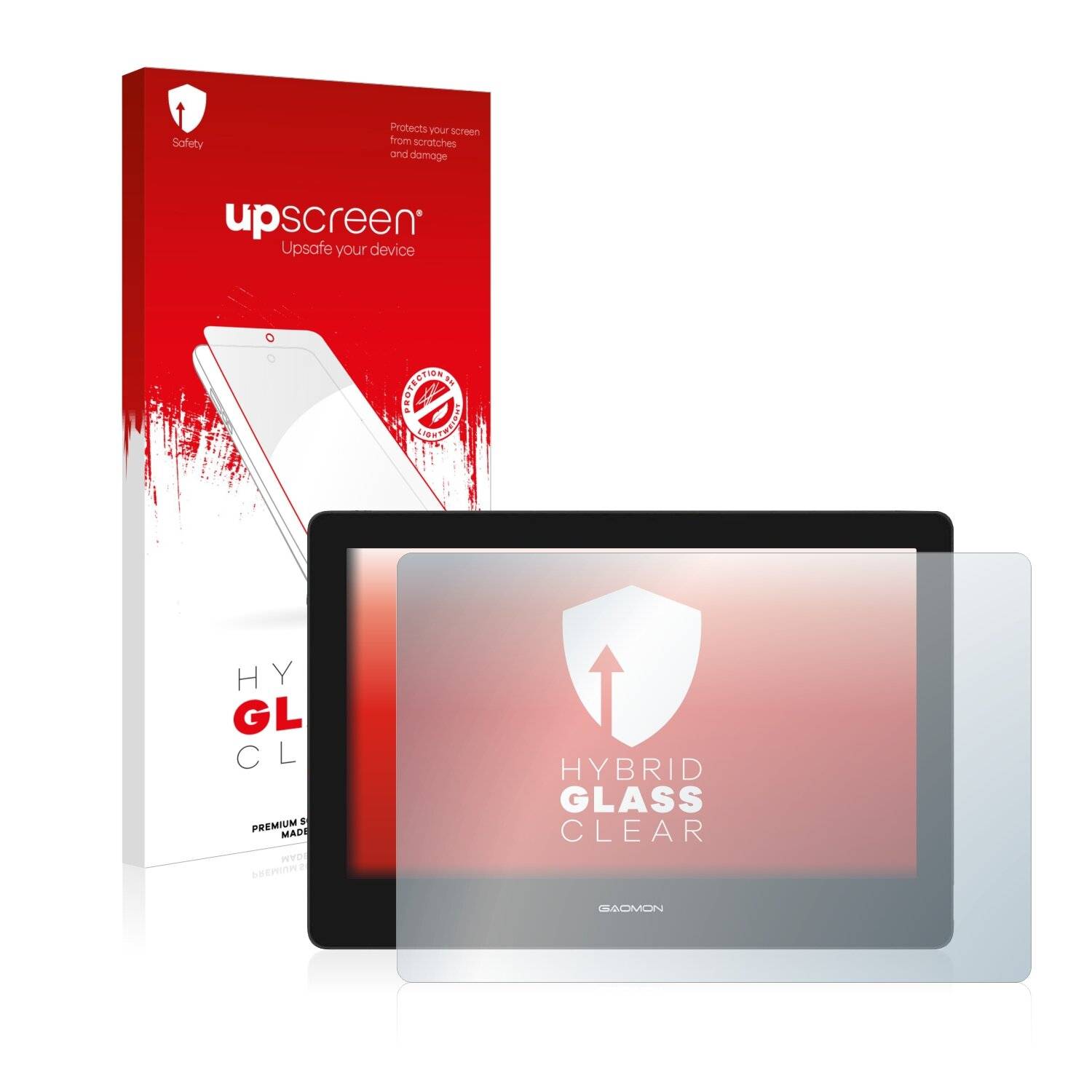upscreen Hybrid Glass Clear Premium Schutzglas Folie für Gaomon
