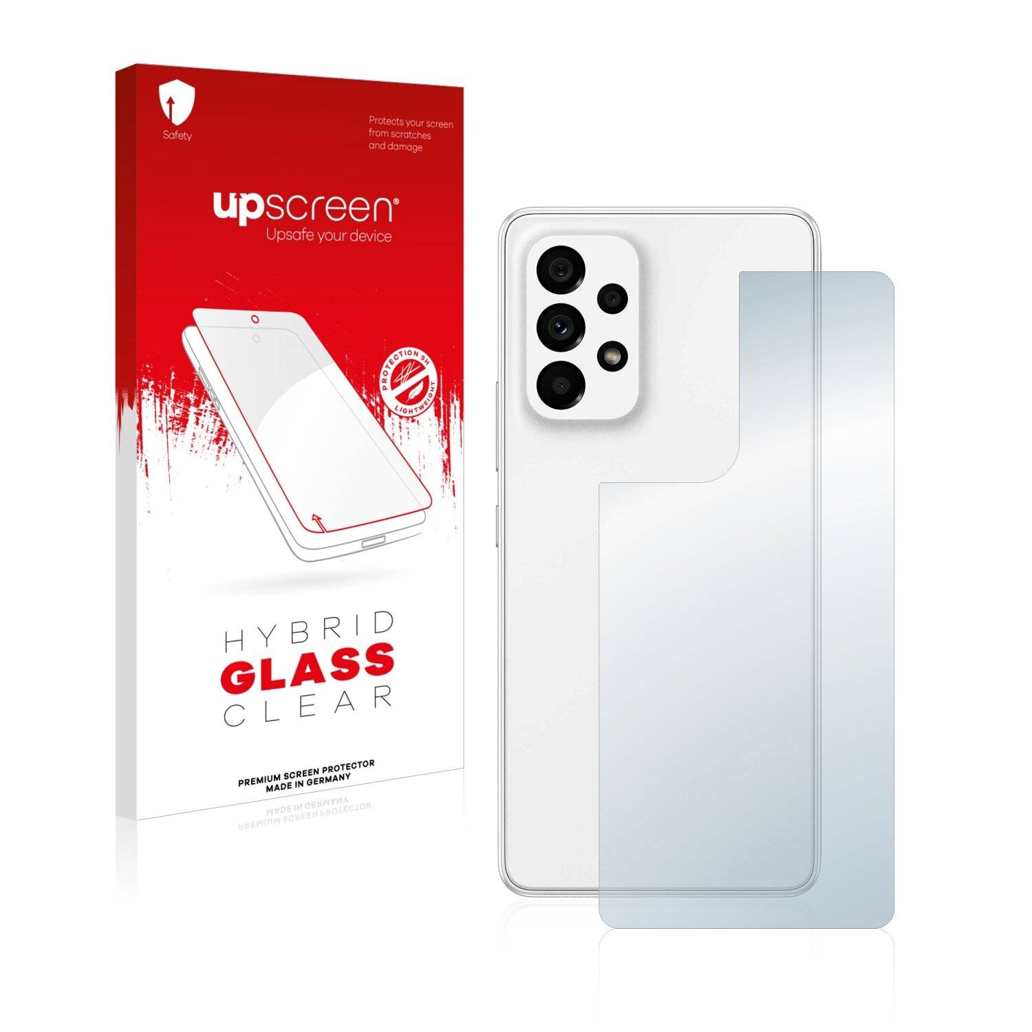 upscreen Hybrid Glass Clear Premium Schutzglas Folie für Samsung Galaxy A53 5G
