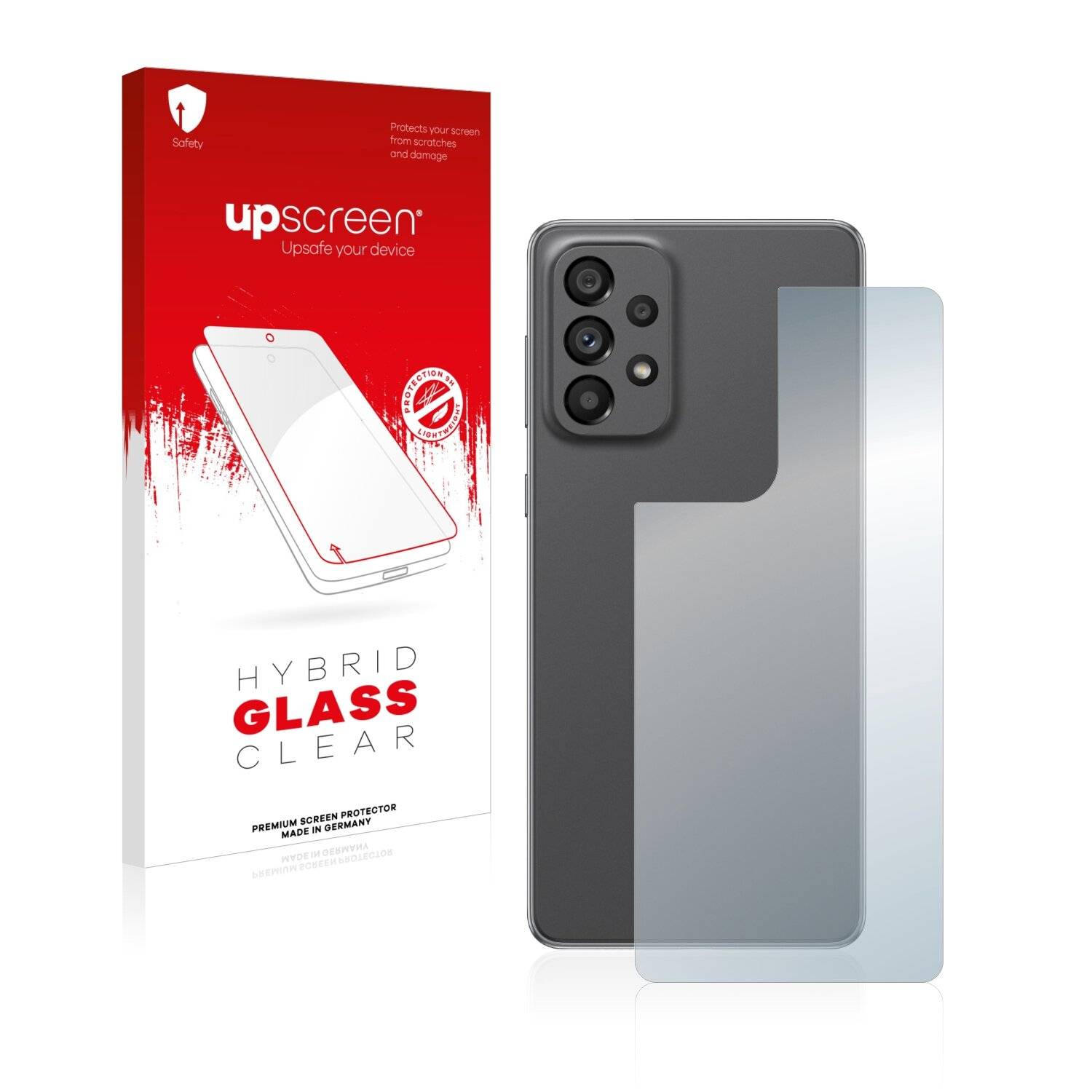 upscreen Hybrid Glass Clear Premium Schutzglas Folie für Samsung Galaxy A73 5G