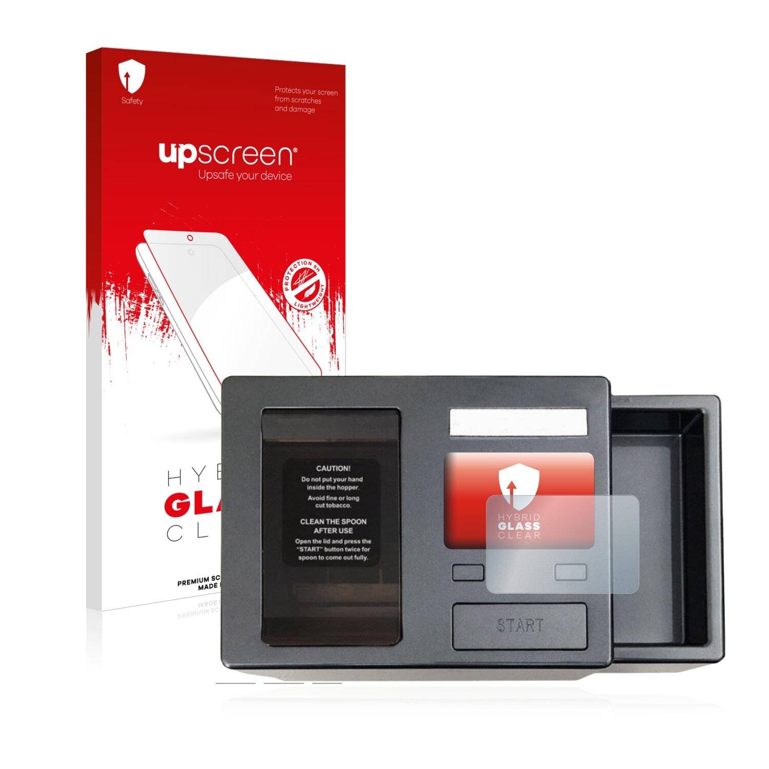upscreen Hybrid Glass Clear Premium Schutzglas Folie für Powermatic 3