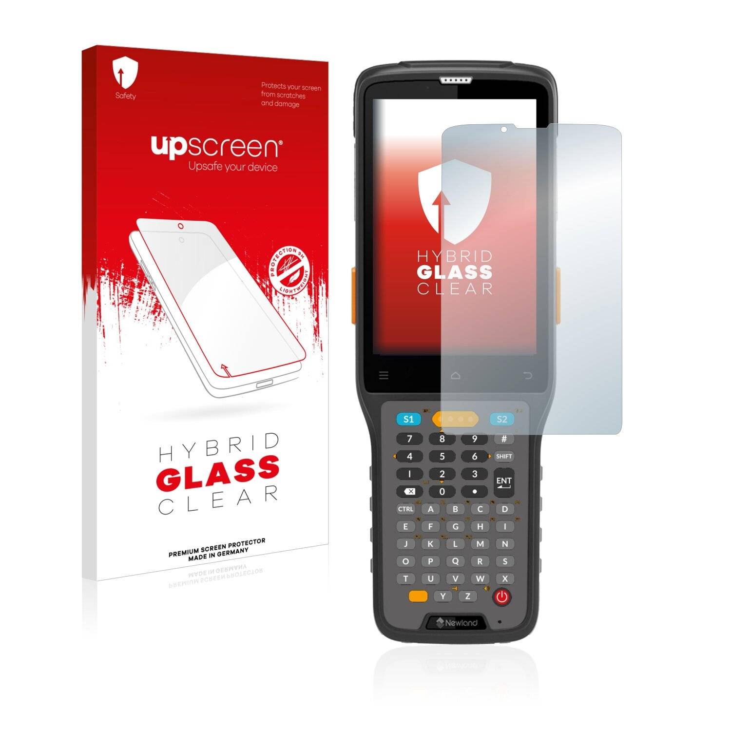 upscreen Hybrid Glass Clear Premium Schutzglas Folie für Newland N7