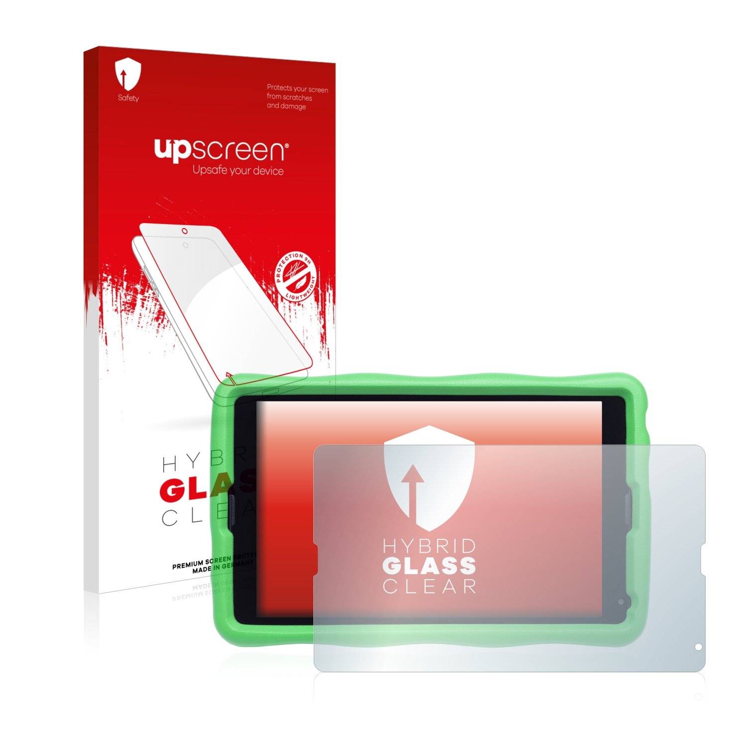upscreen Hybrid Glass Clear Premium Schutzglas Folie für Medion Lifetab E10440