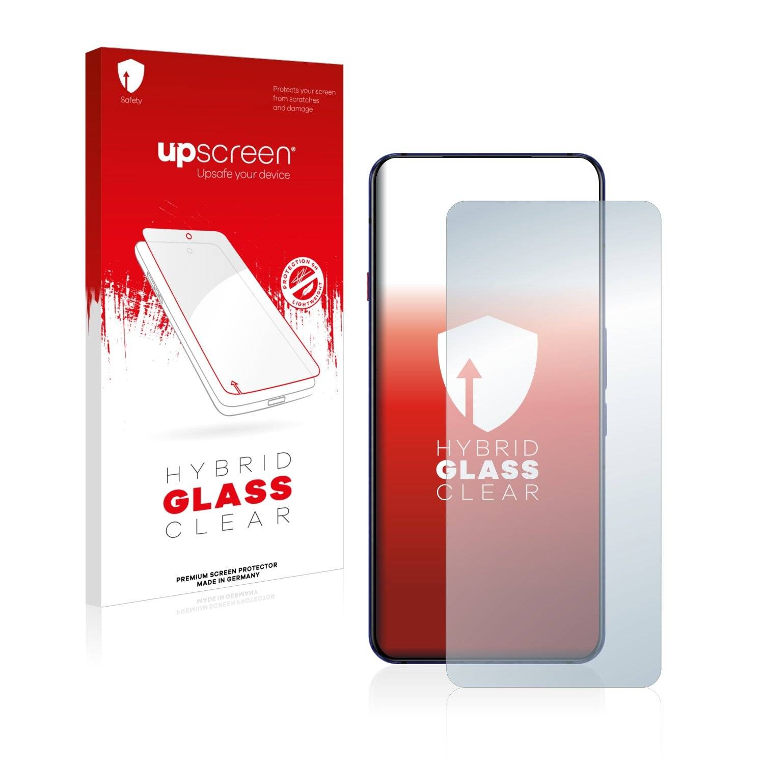 upscreen Hybrid Glass Clear Premium Schutzglas Folie für ZTE Nubia Red Magic 7