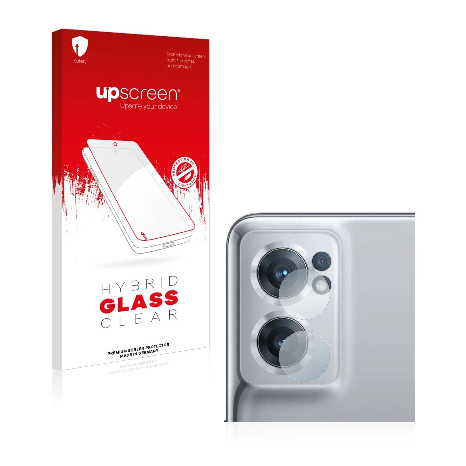 upscreen Hybrid Glass Clear Premium Schutzglas Folie für OnePlus Nord CE 2 5G (NUR