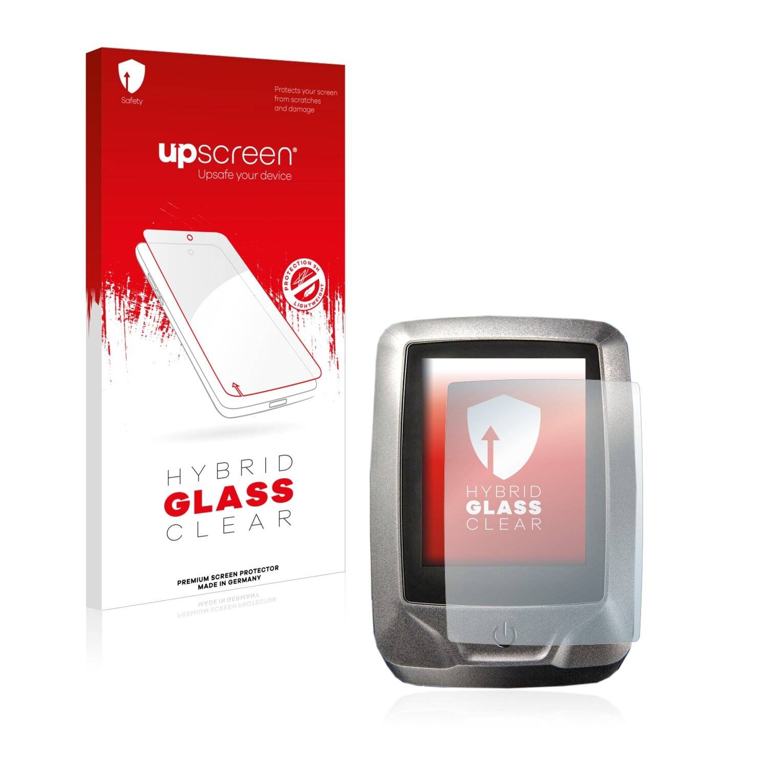 upscreen Hybrid Glass Clear Premium Schutzglas Folie für Specialized Mastermind