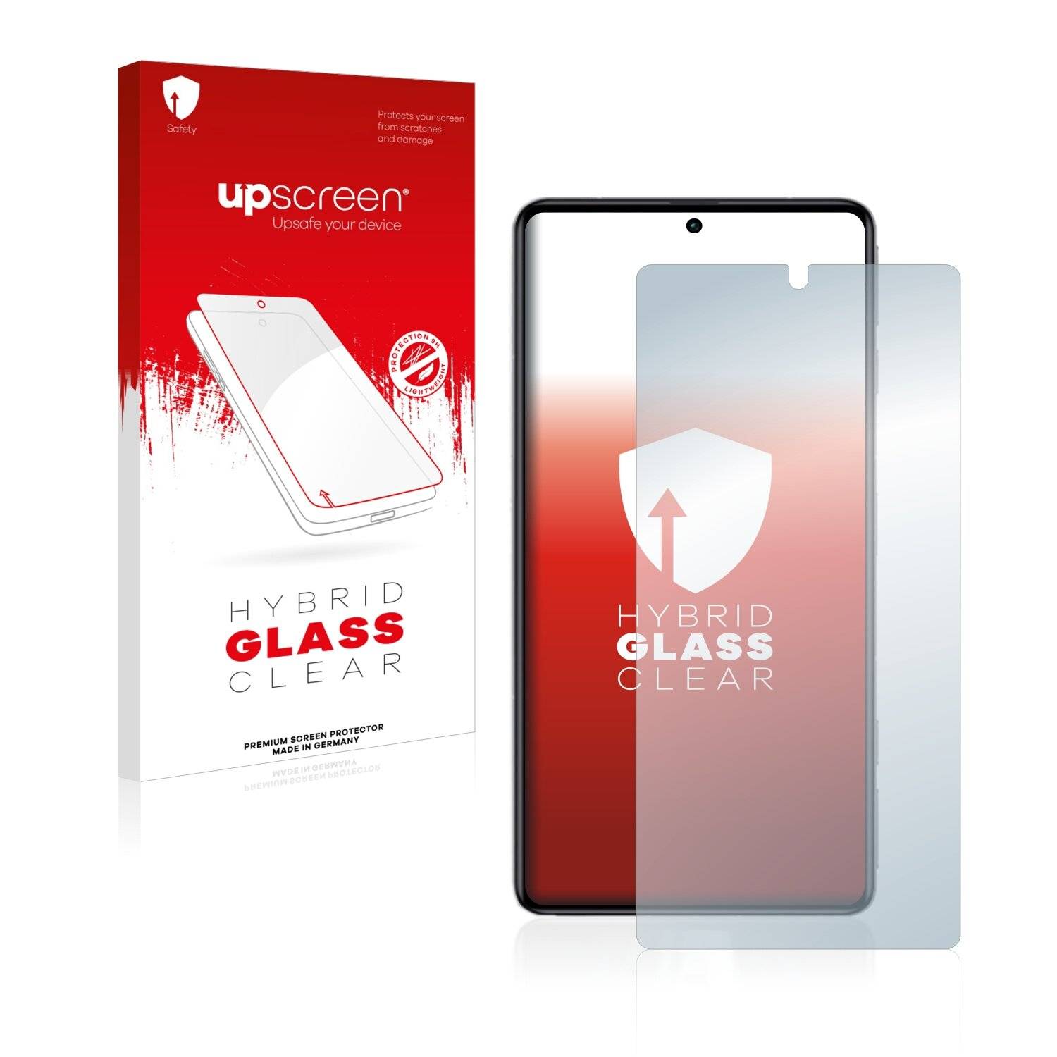 upscreen Hybrid Glass Clear Premium Schutzglas Folie für Xiaomi Redmi K50