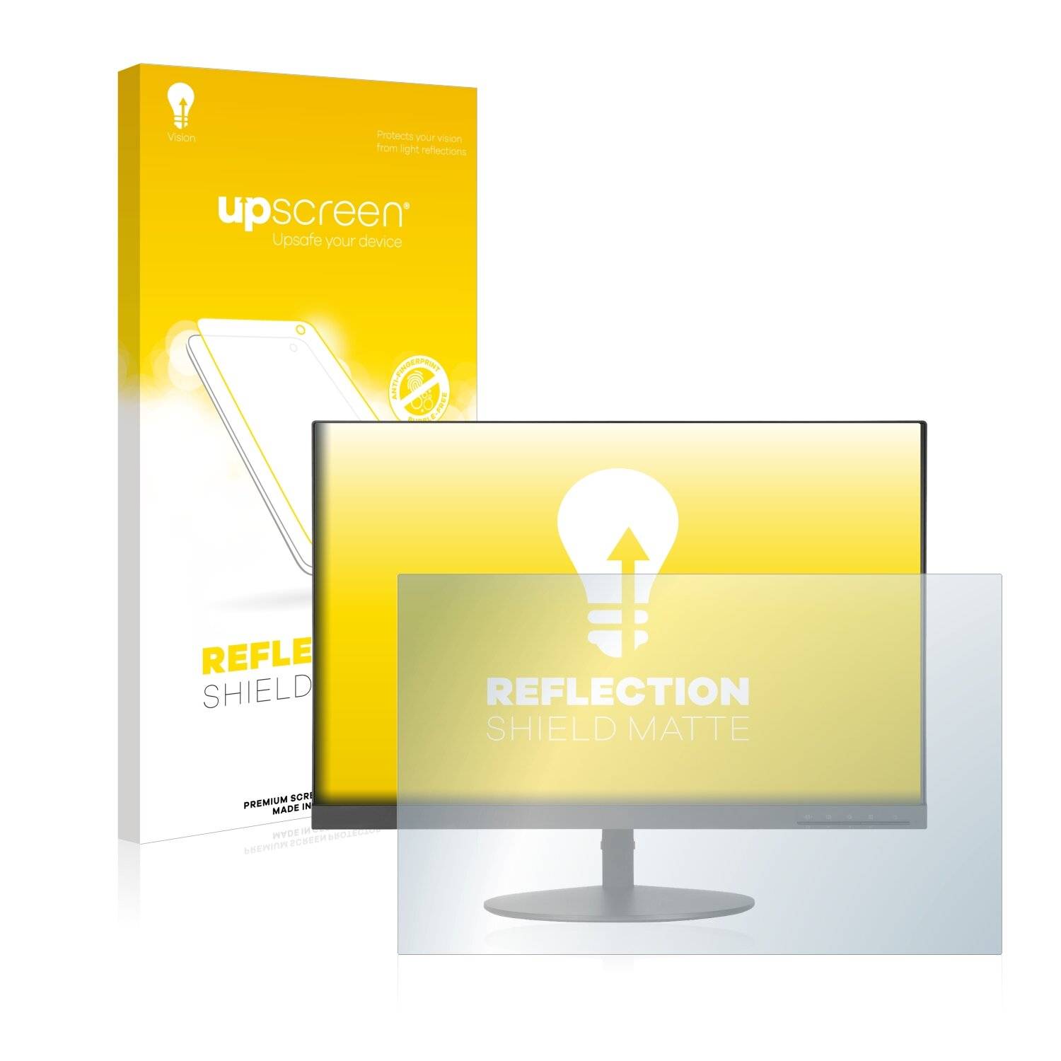 upscreen Reflection Shield Matte Premium Displayschutzfolie für Lenovo ThinkVision