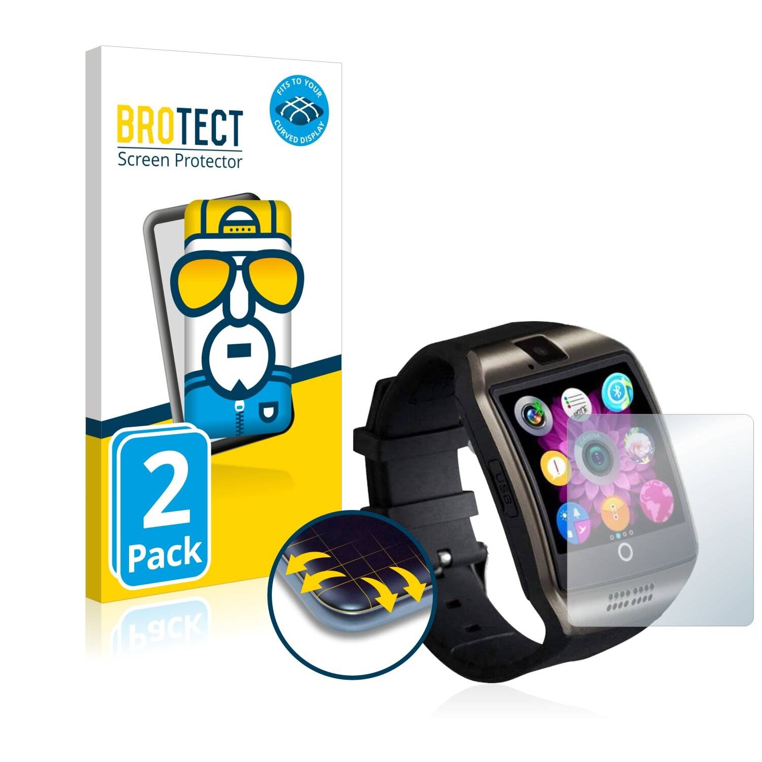 2x BROTECT Flex Full-Cover Displayschutzfolie für Tipmant