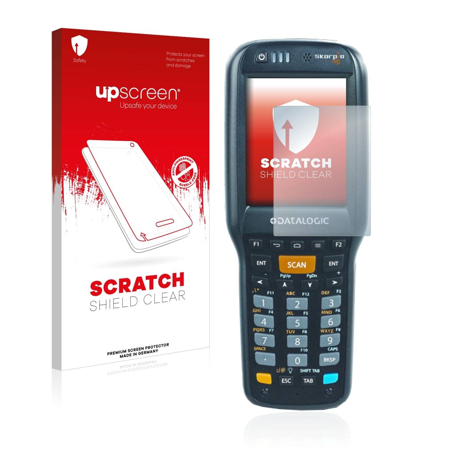 upscreen Scratch Shield Clear Premium Displayschutzfolie für Datalogic Falcon
