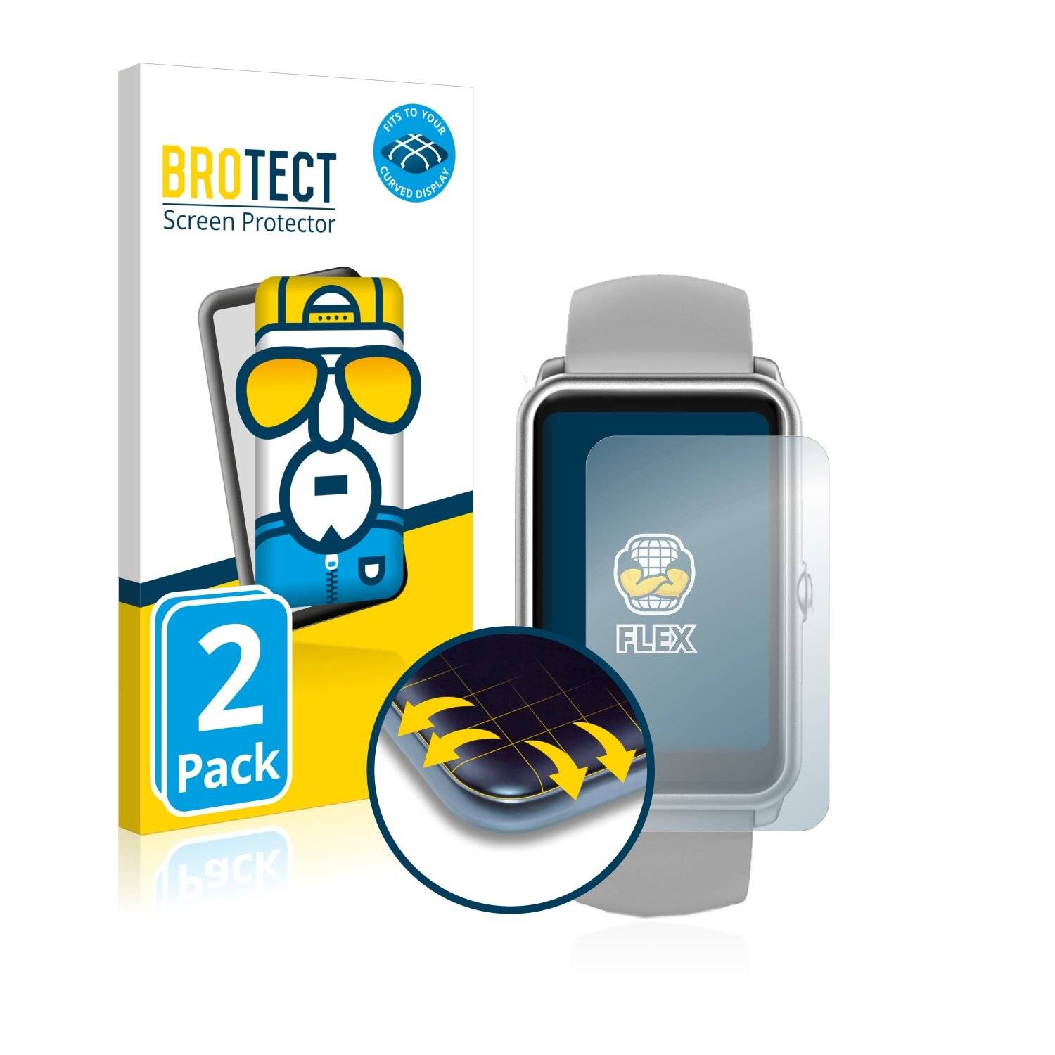2x BROTECT Flex Full-Cover Displayschutzfolie für BlitzWolf