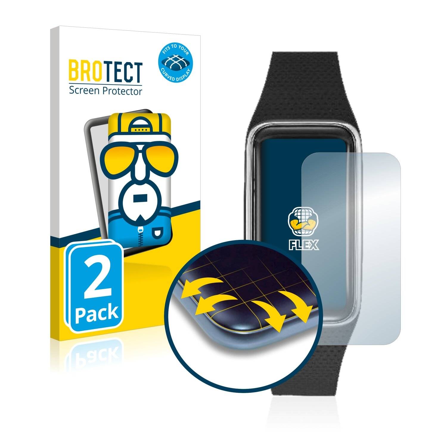 2x BROTECT Flex Full-Cover Displayschutzfolie für TCL Moveband